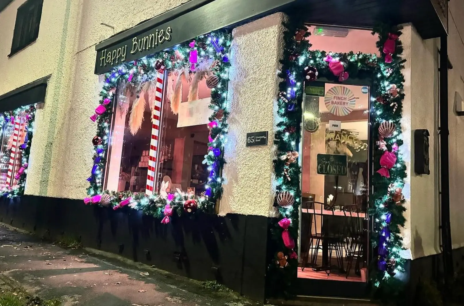 Paul wasn't impressed that pooches were allowed in the cafe too.