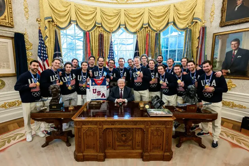 Trump invited the US men's hockey team to the White House (White House/X)
