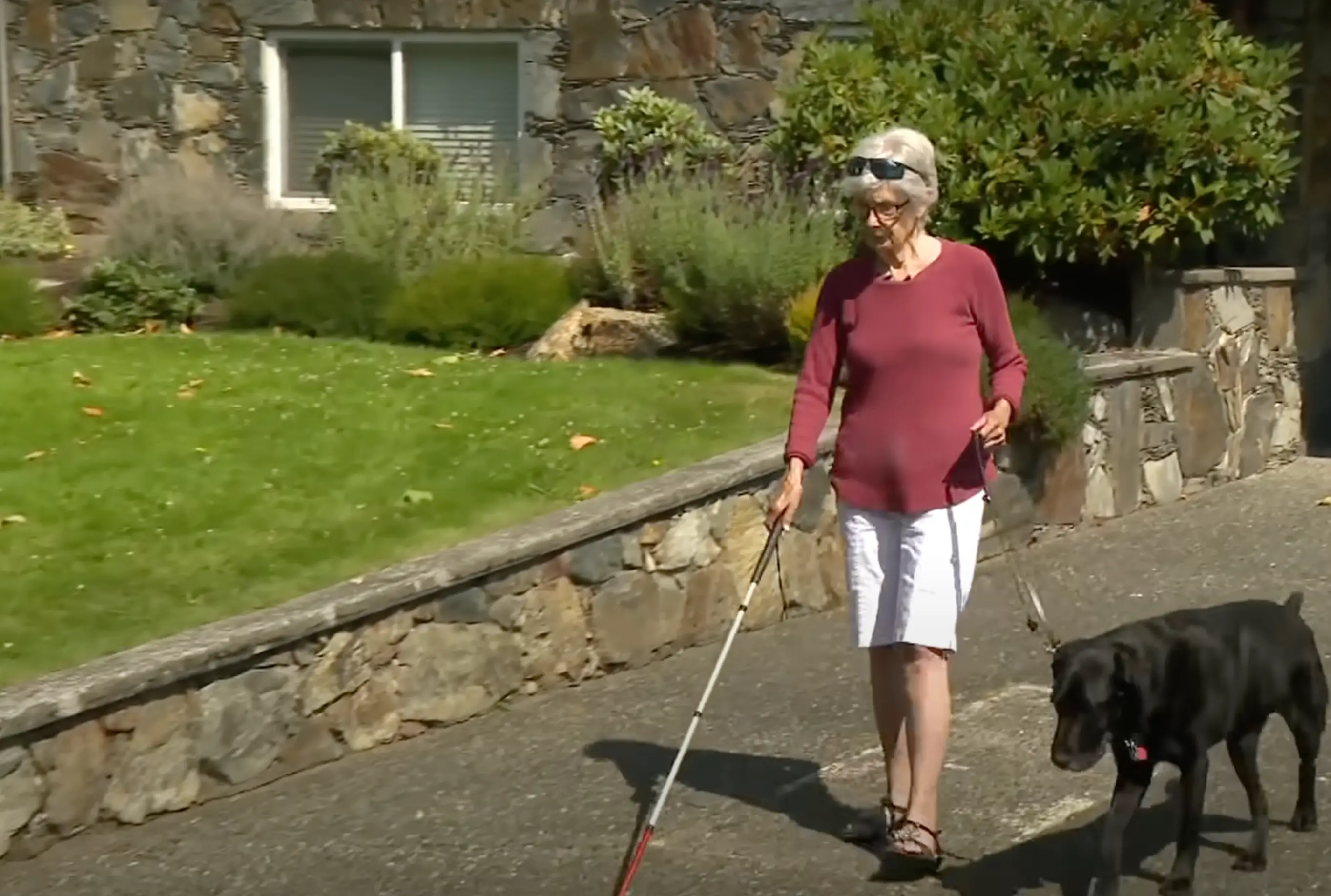Gail is now hoping to do some solo walks (Global News/YouTube)