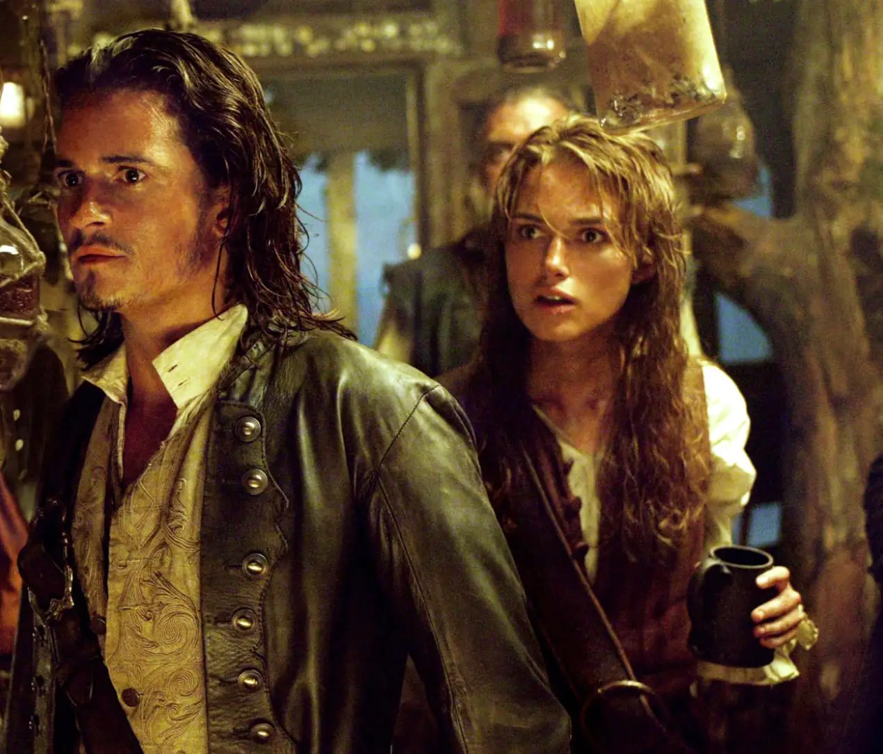 Bloom and Knightley starred as Will Turner and Elizabeth Swan (Disney)