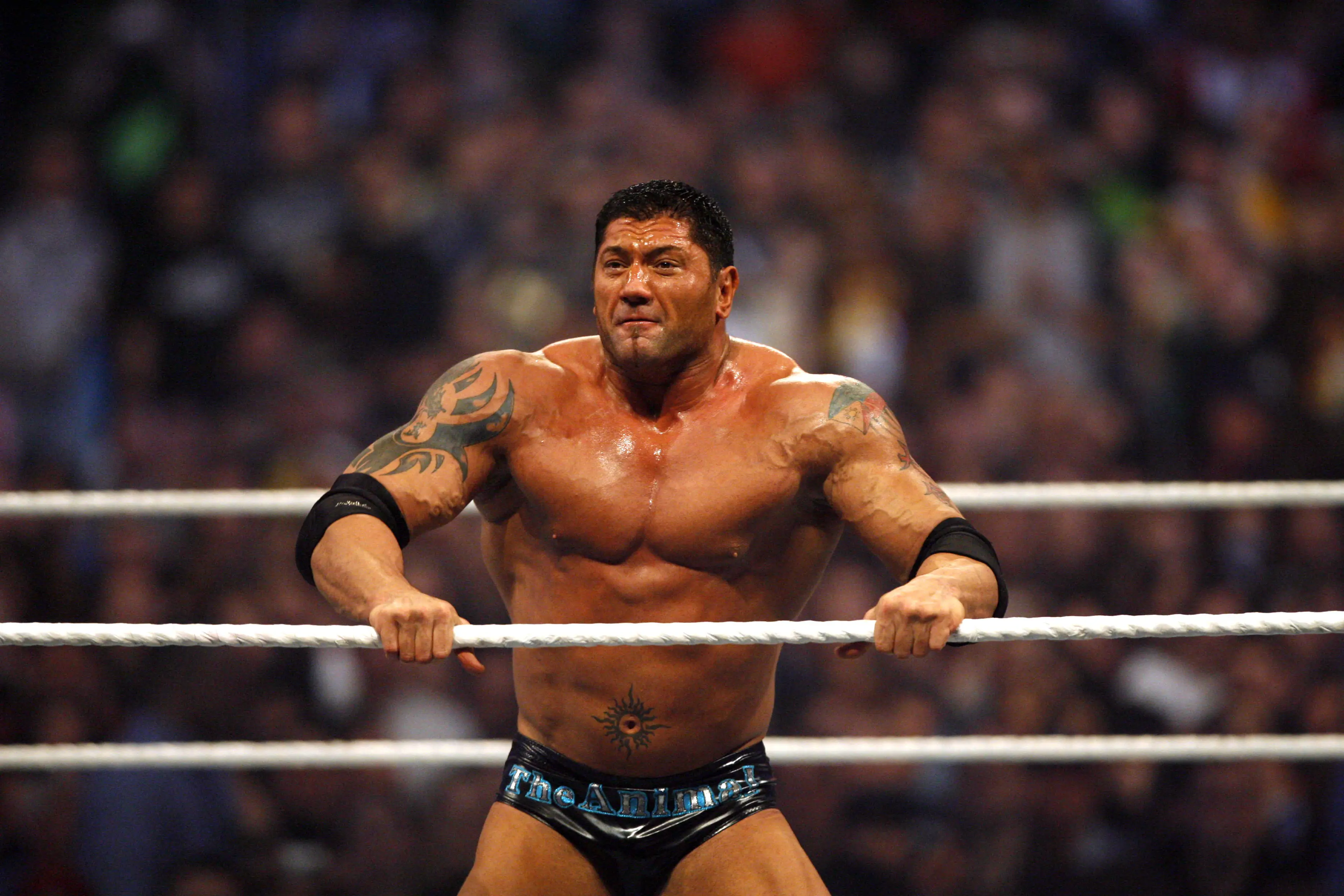 At his peak he wrestled 166 matches in a single year (Leon Halip/WireImage)