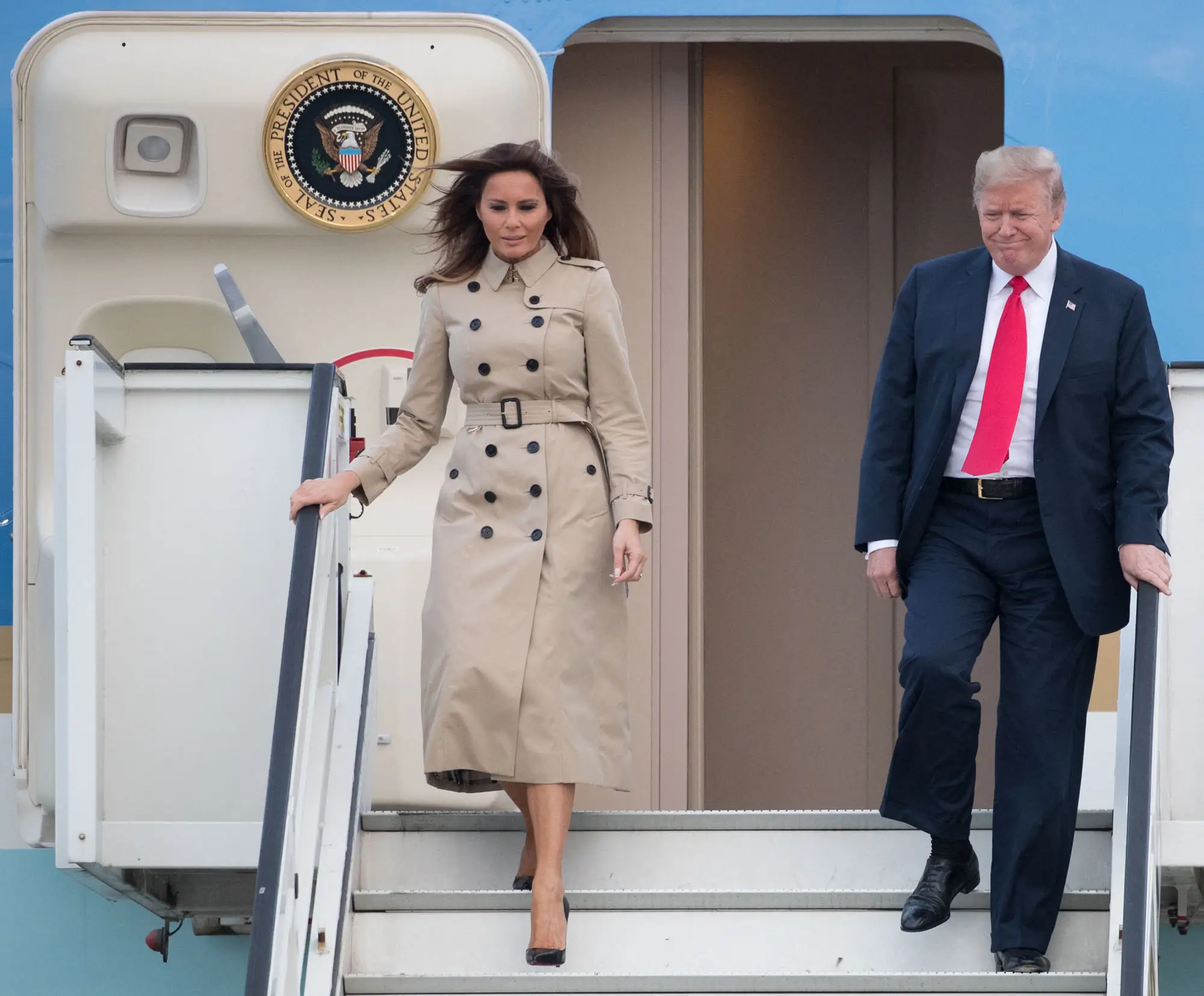 Theories ran wild again when the Trumps attended a NATO summit in Brussels (BENOIT DOPPAGNE/BELGA/AFP via Getty Images)
