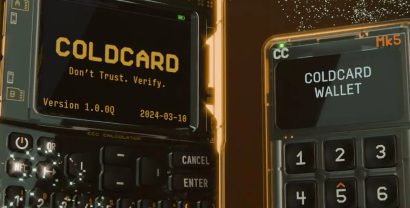 A hack on Coldcard devices meant people could get seed phrases which let them authorise crypto transactions (Coinkite)