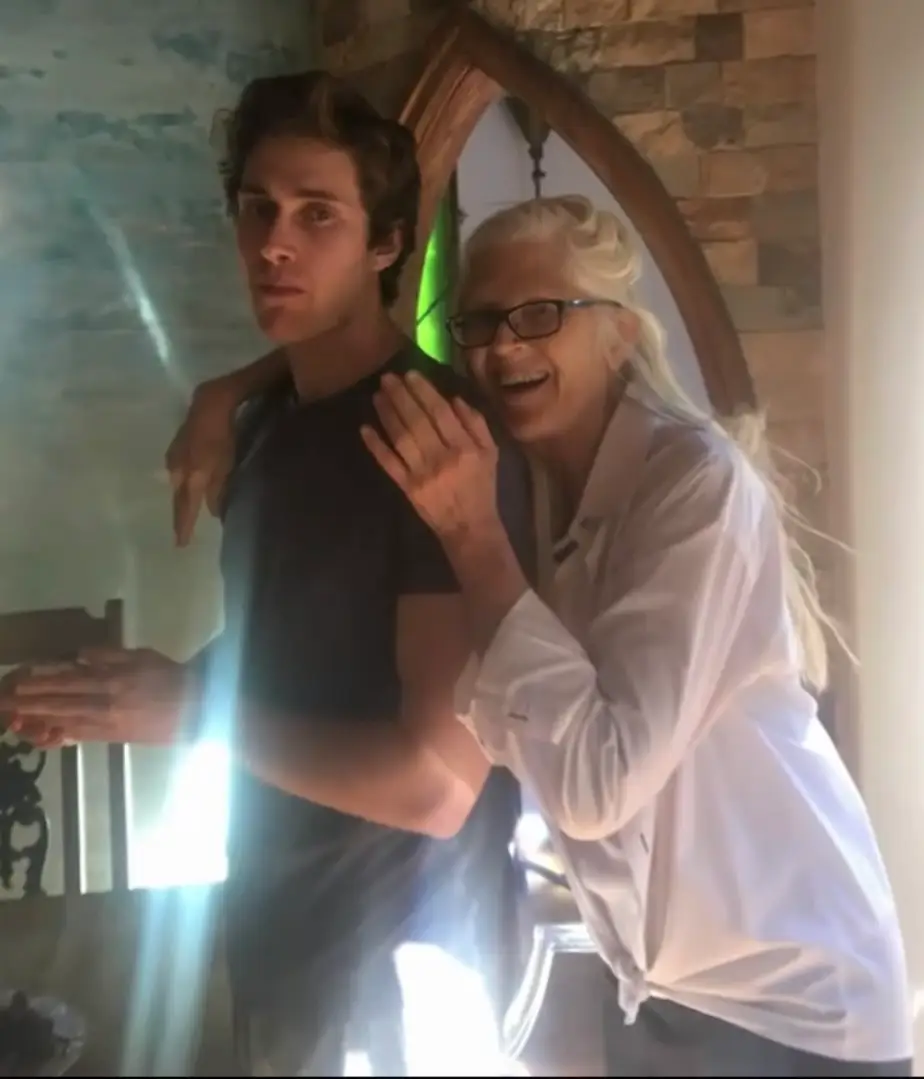 Teva Barnea alleged that Von D sparked a blaze in his late mother's home with candles (TikTok/@hollywoodhillscastle)