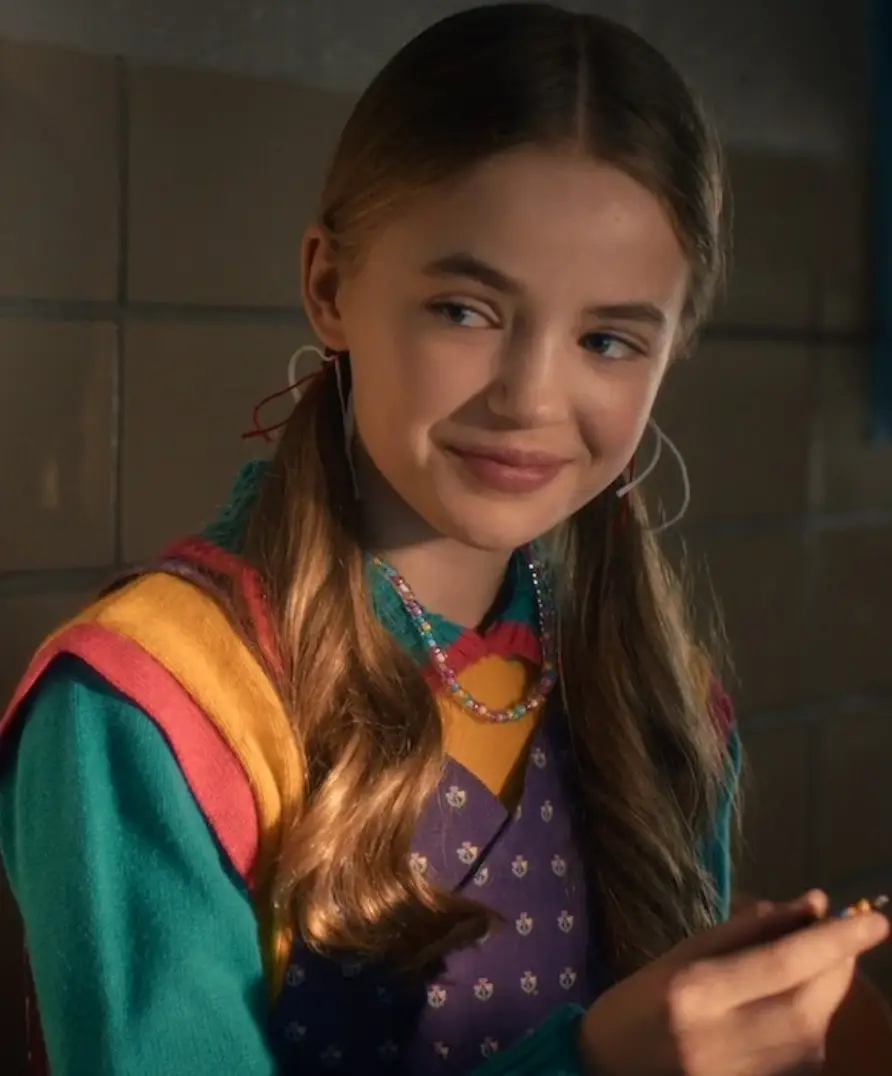 Nell Fisher now plays the youngest of the Wheeler kids. (Netflix)