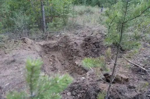 The location where Matrosov forced Sviridov to dig his own grave (East2West)