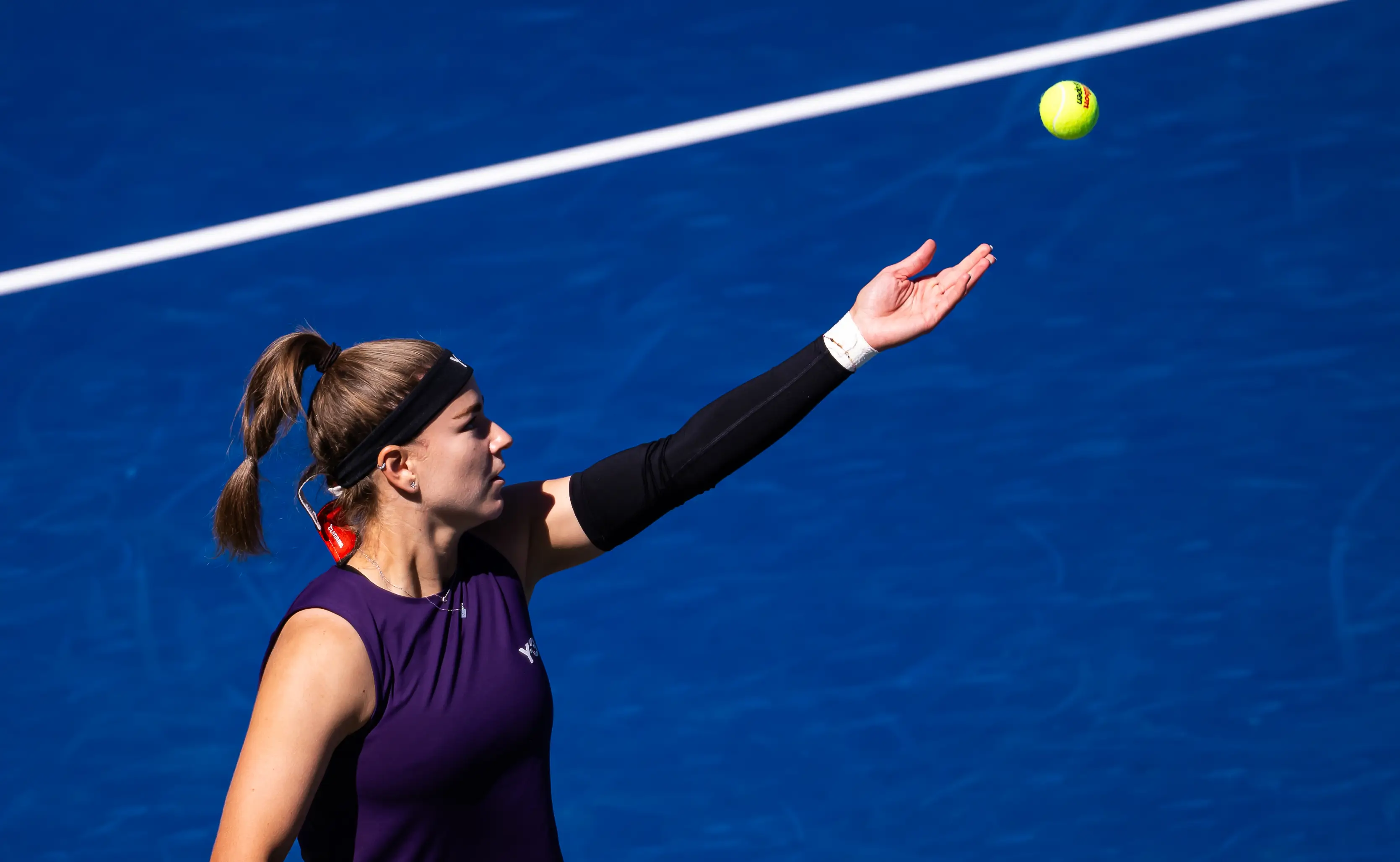 Muchová said her ex 'sometimes shows up at places where he shouldn't be' (Robert Prange/Getty Images)