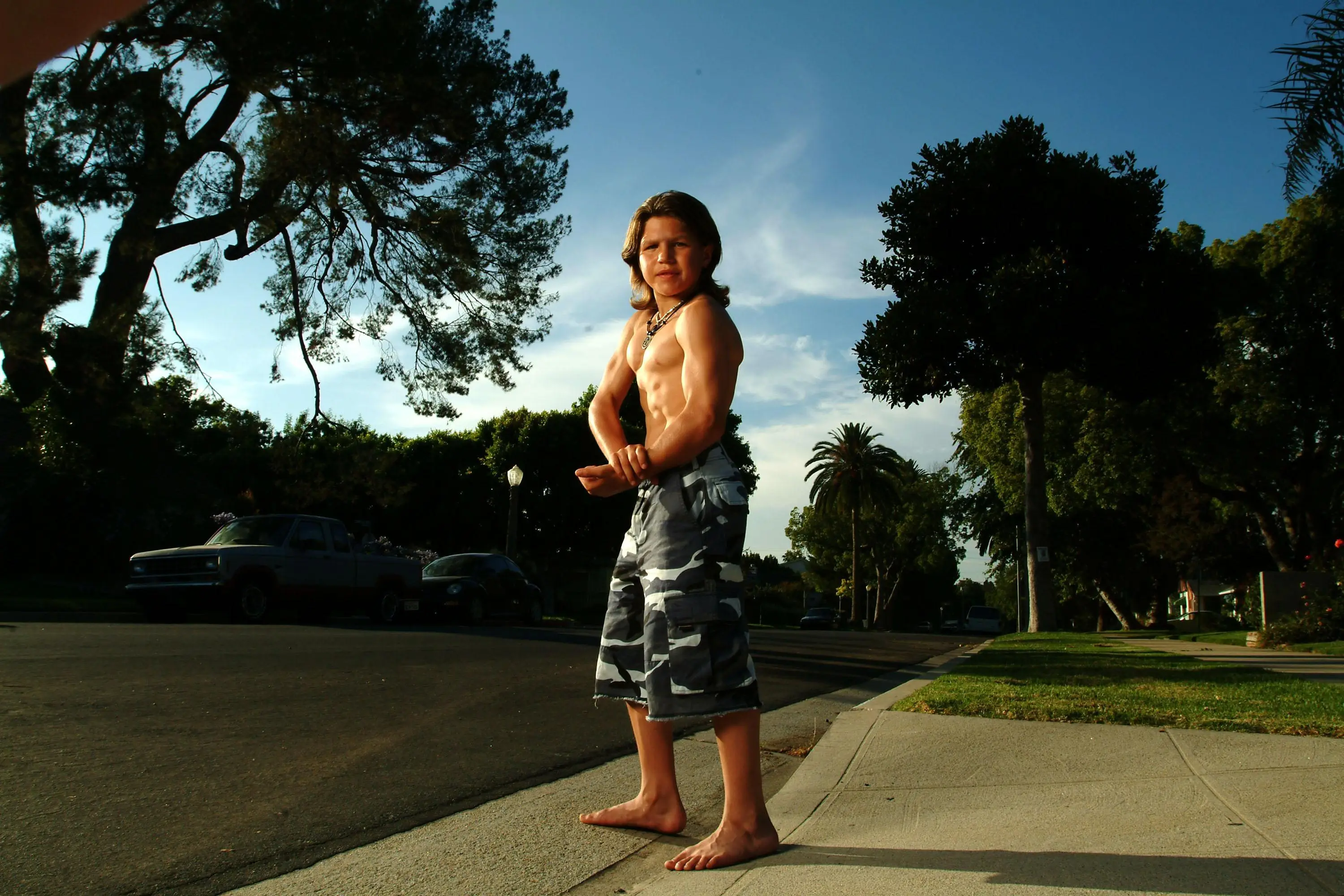 Richard Sandrak pictured as a 12-year-old in 2004 (Photo Paul Harris/Getty Images)