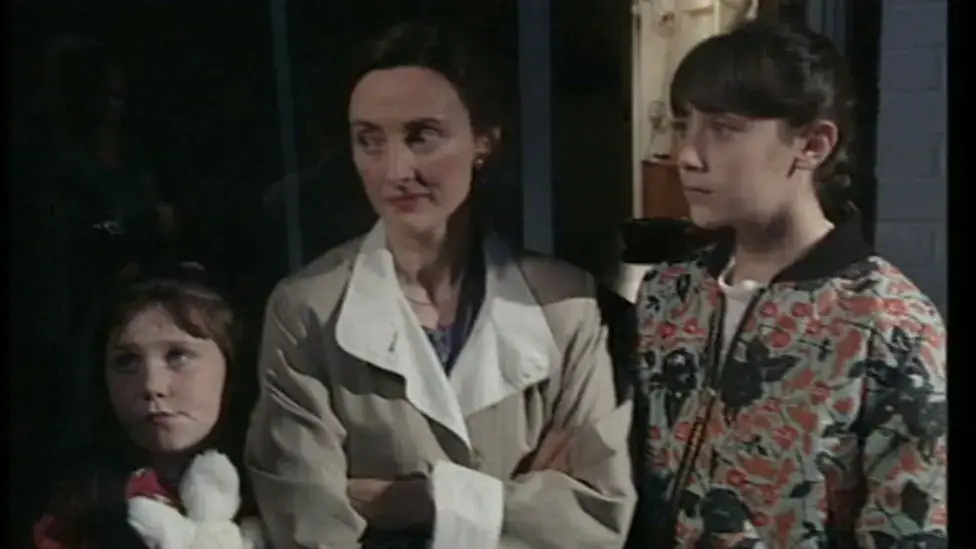 Pam Early and her daughters were being terrorised by a ghostly presence named 'Pipes' (BBC)