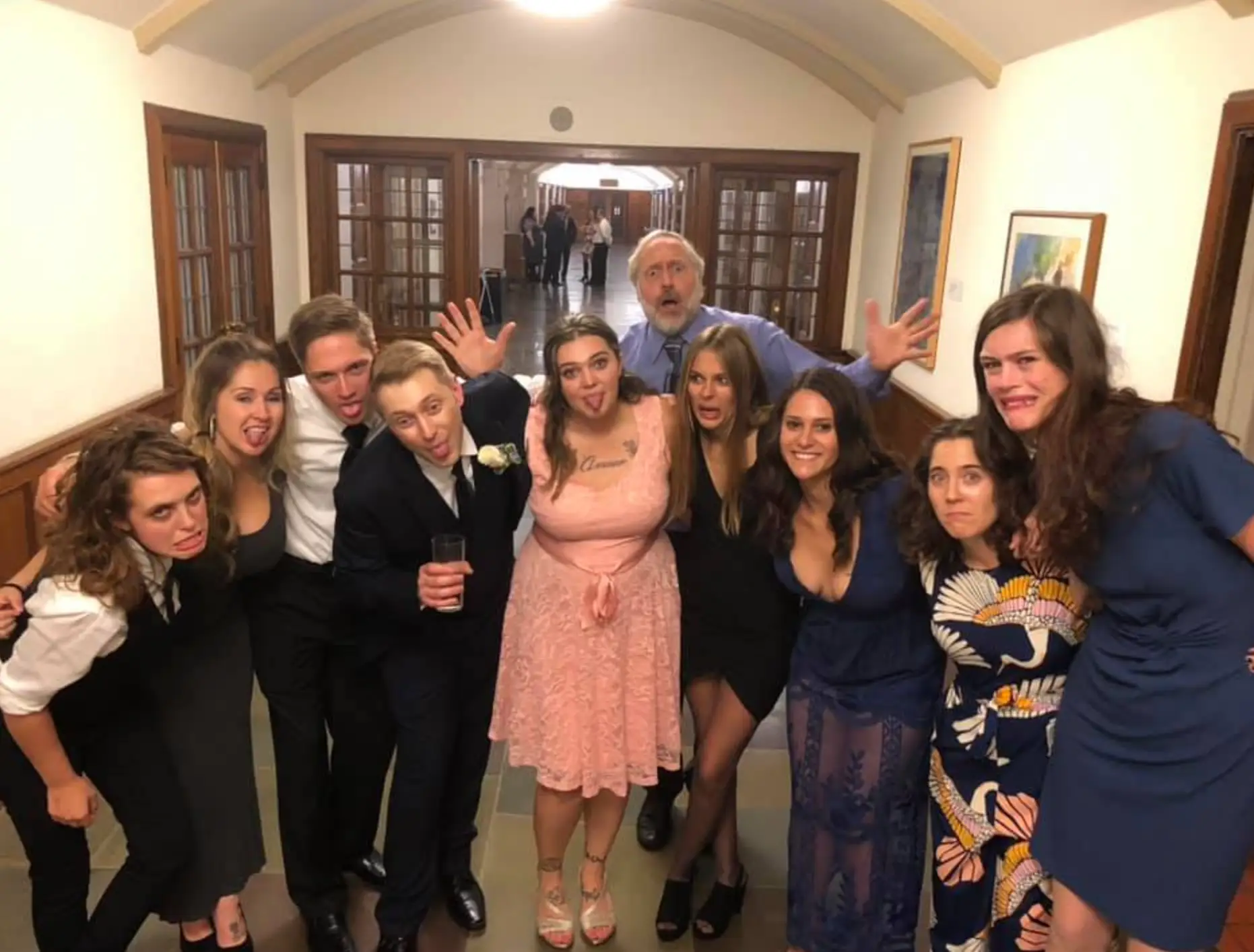 Peter Ellenstein pictured with some of his biological children.