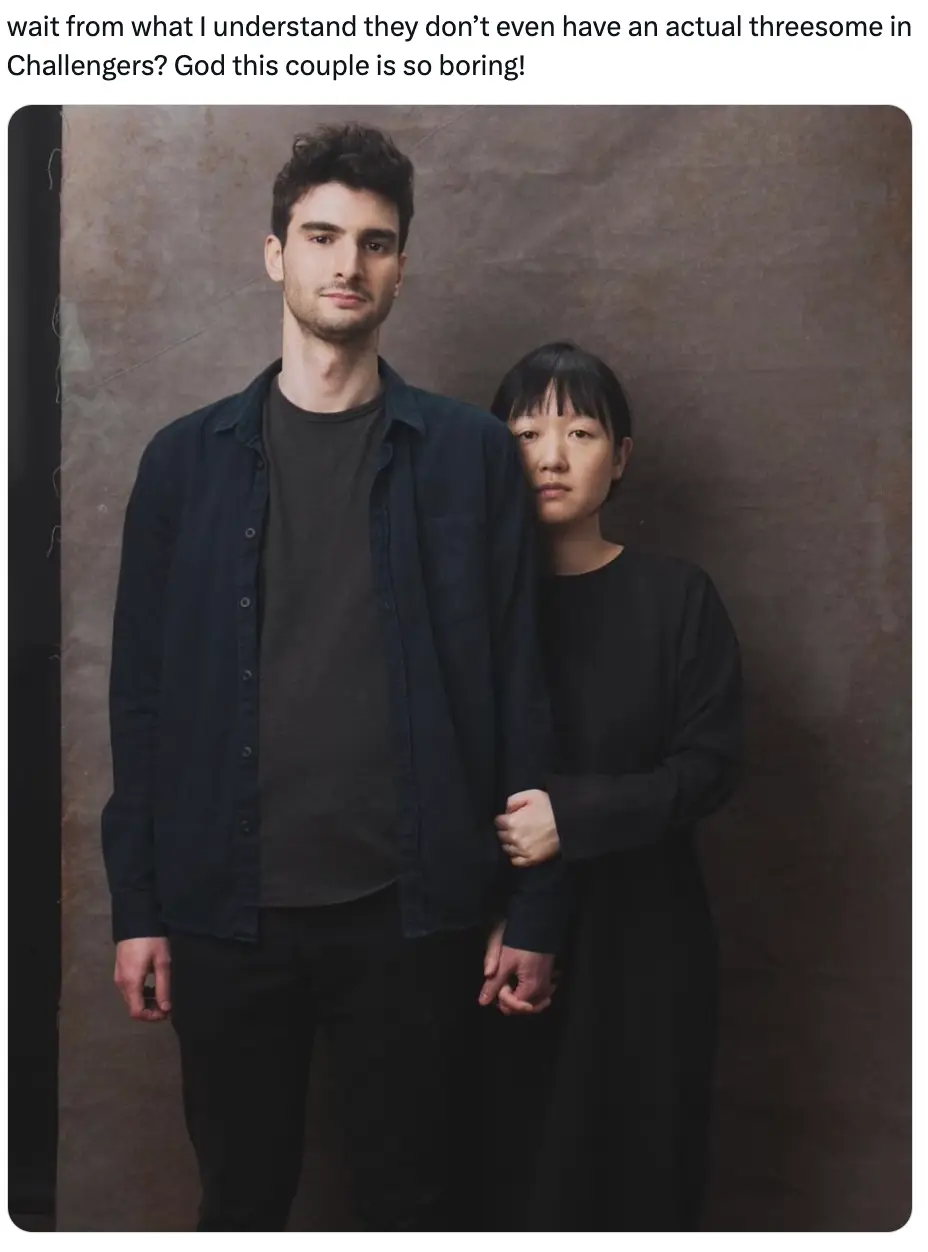 One disappointed fan posted a picture of writer Justin Kuritzkes and his wife. (X)