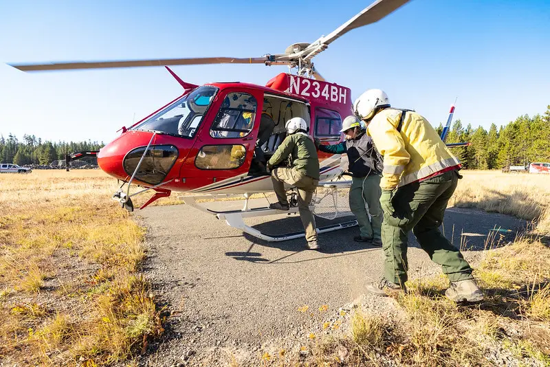 The Eagle Peak Search and Rescue squad has been looking high and wide for King (NPS/Jacob W. Frank)
