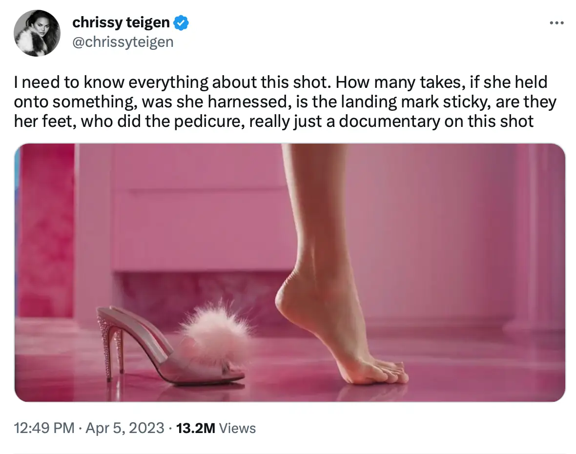 Teigen needs to know somethings about Robbie's feet.