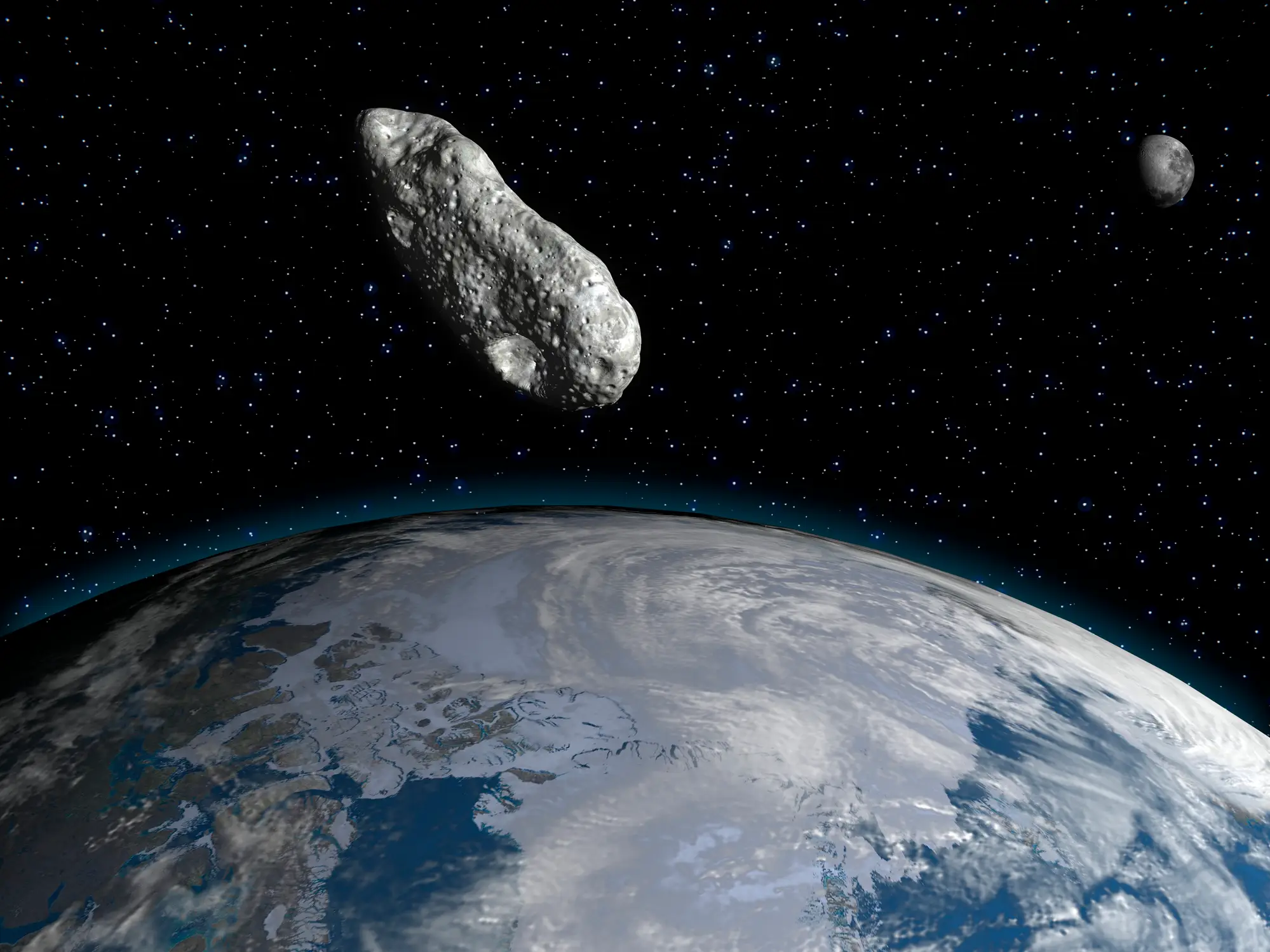 An object as small as two-feet wide could send the 'god of chaos' asteroid hurtling towards Earth (Getty Stock Image)