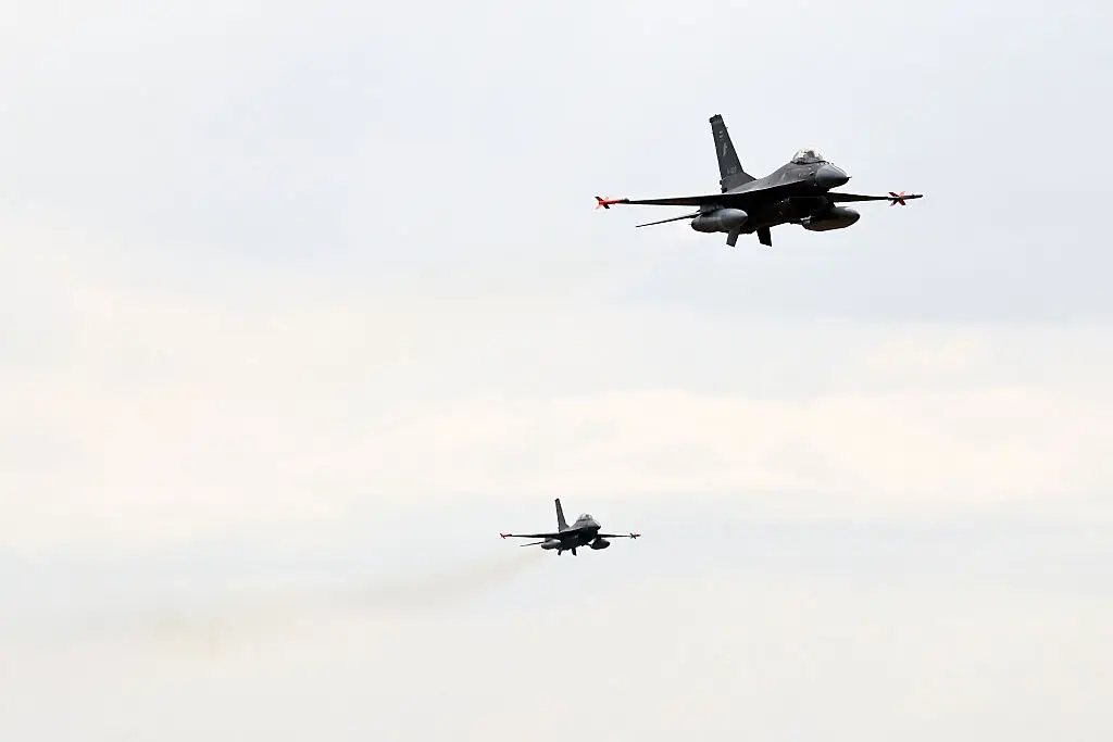 A pair of F-16 fighter jets were scrambled in the early hours of Boxing Day (Nicolas AGUILERA / AFP via Getty Images)
