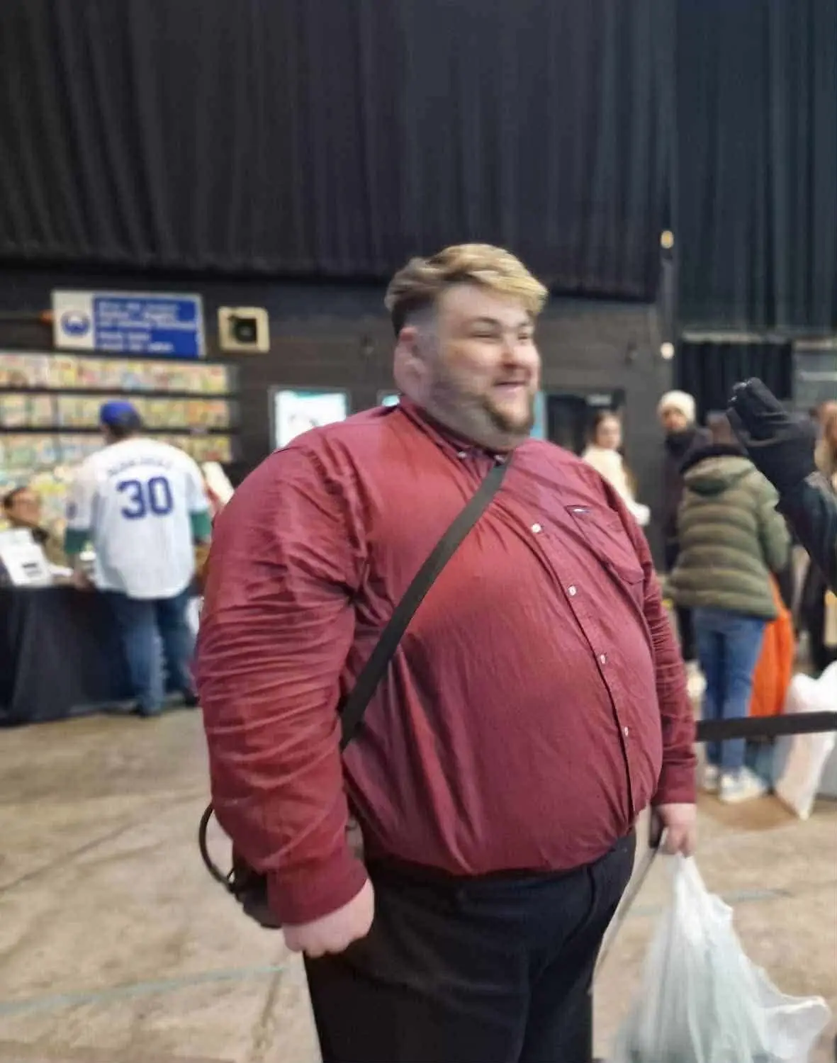 Reece weighed nearly 36st (SWNS)