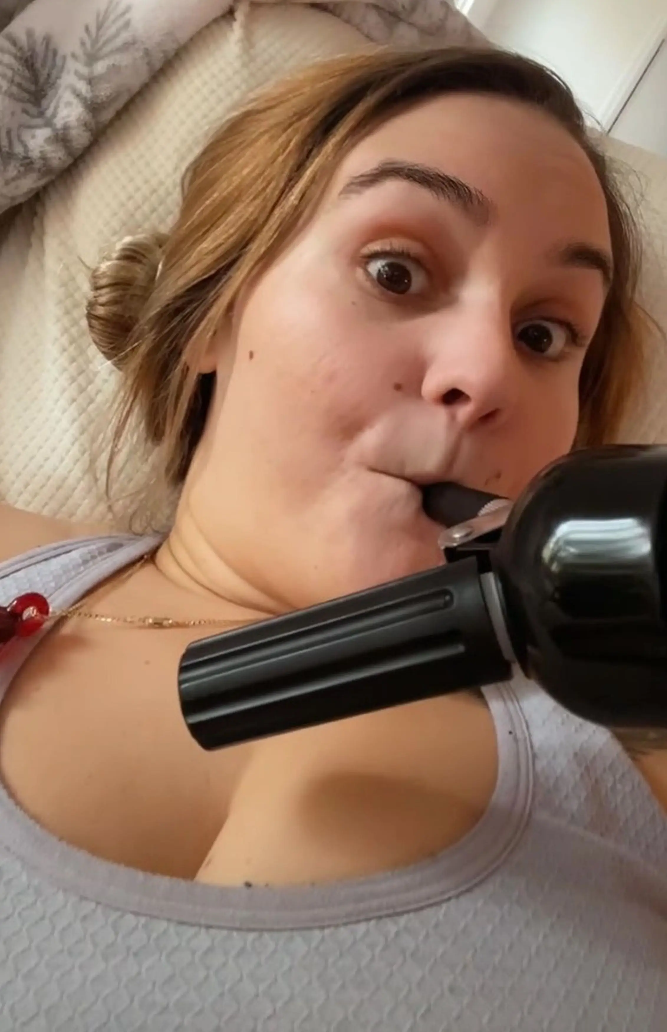 Jordan Micu would wake up in the middle of the night to inhale laughing gas. (KNM)