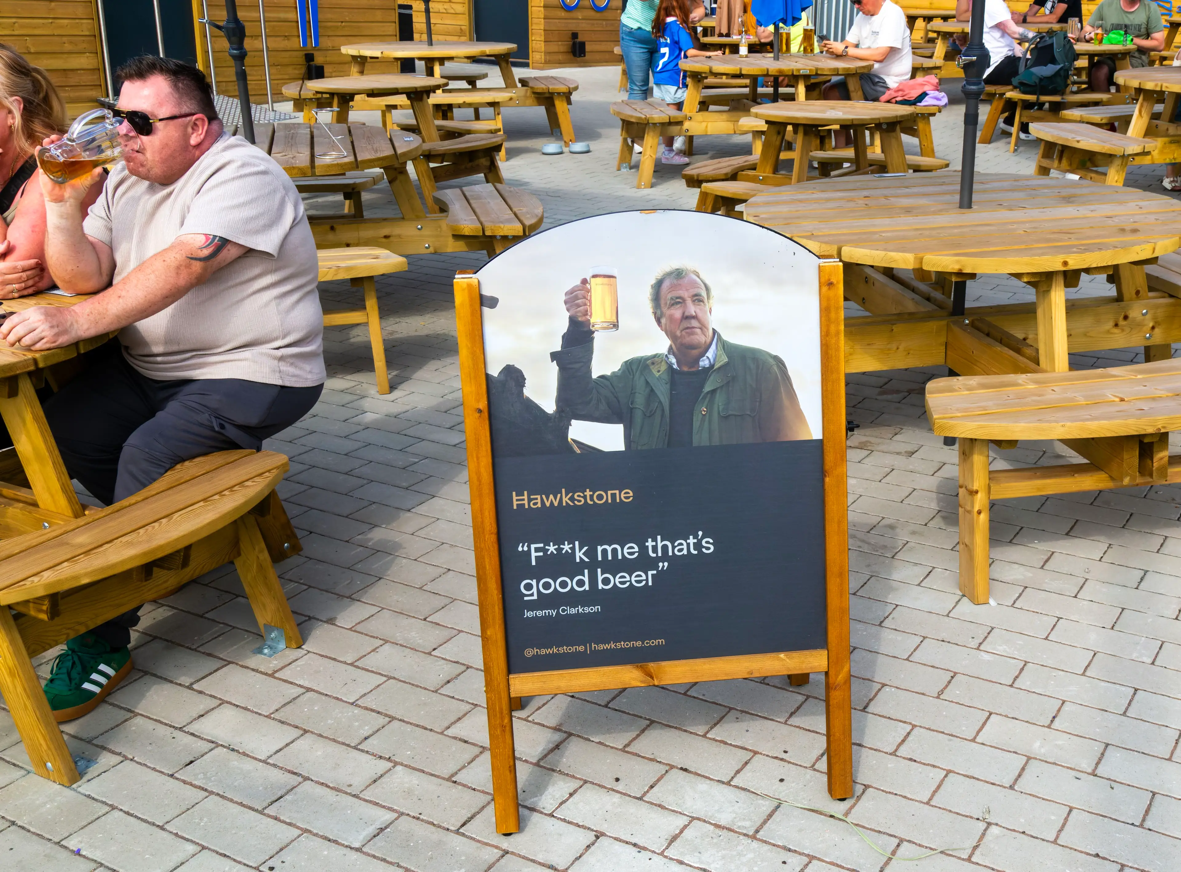 Clarkson also owns his own beer. (Geography Photos/Universal Images Group via Getty Images)