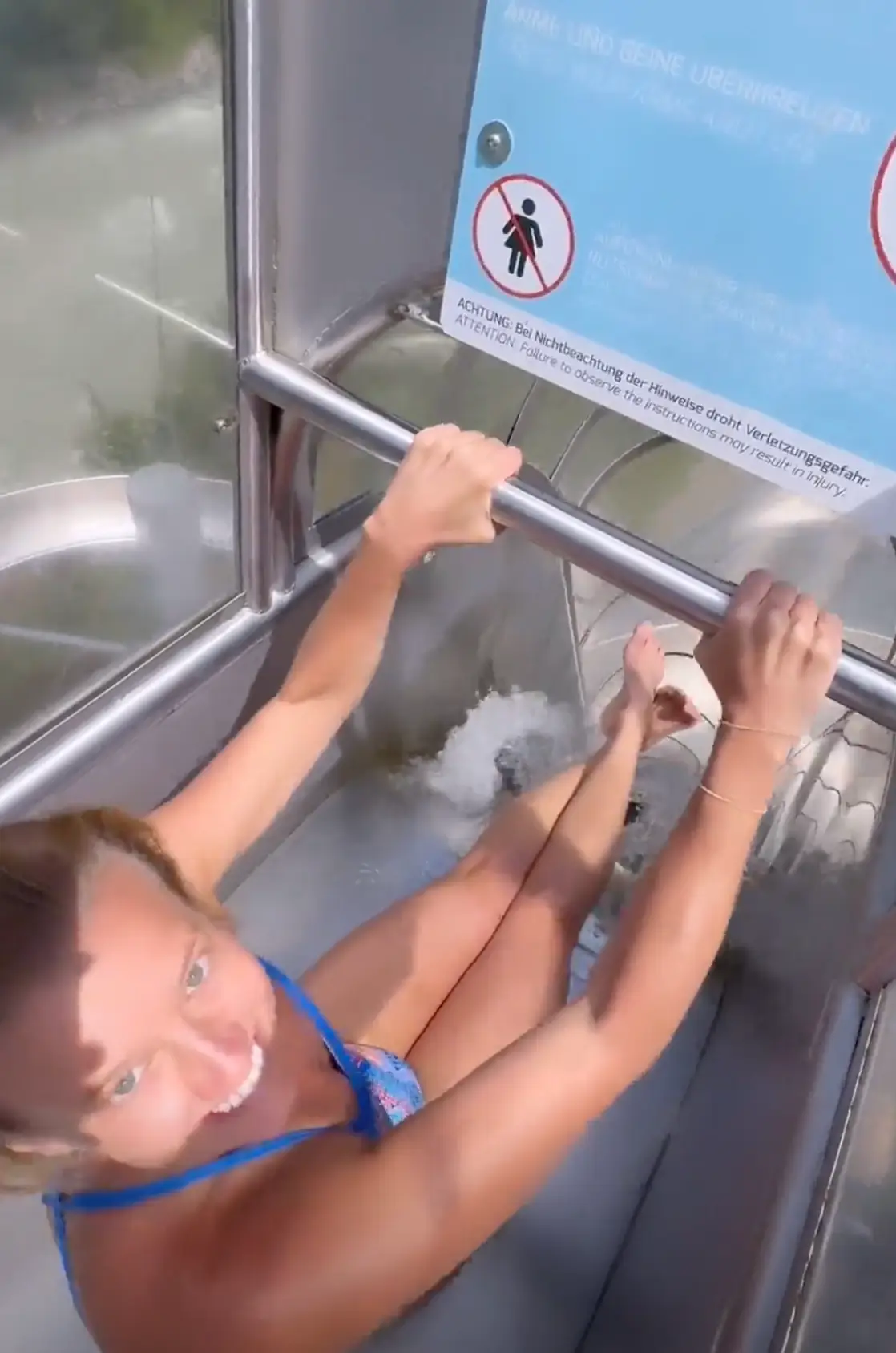 The professional diver claimed she didn't intend to make a mockery of health and safety rules (Instagram/@rhiannan_iffland)