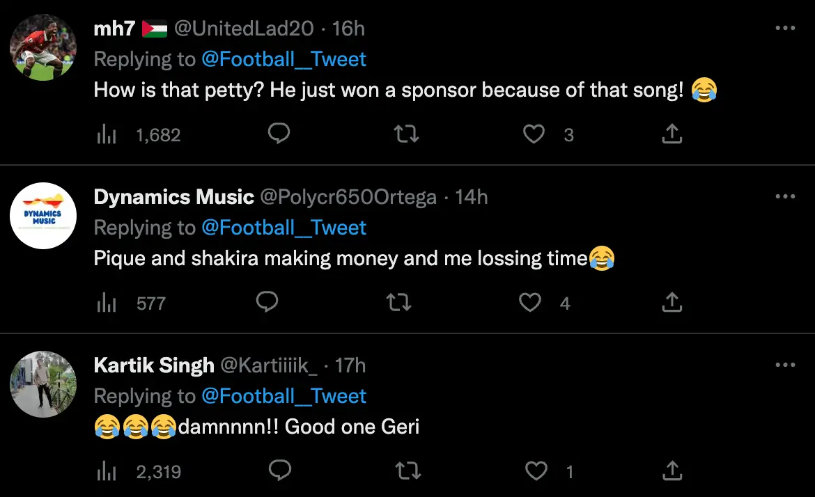 Piqué's response to the song has left fans divided.