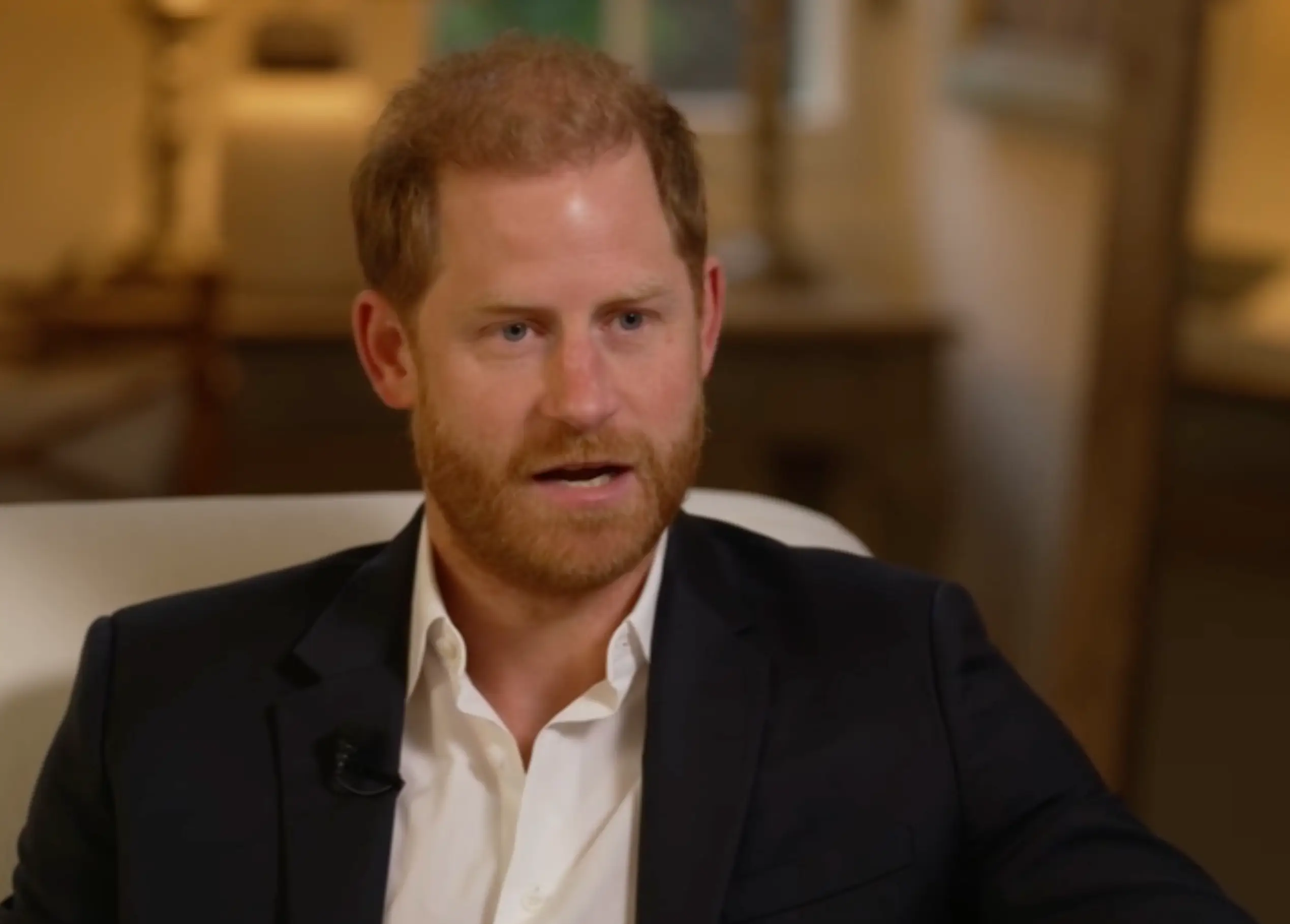 Prince Harry appears emotional in an interview with the BBC (BBC)