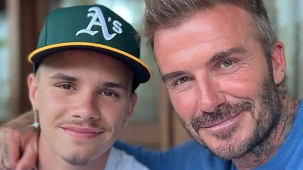 David Beckham's son Romeo made emotional statement at dad's 50th birthday as Brooklyn 'didn't turn up'