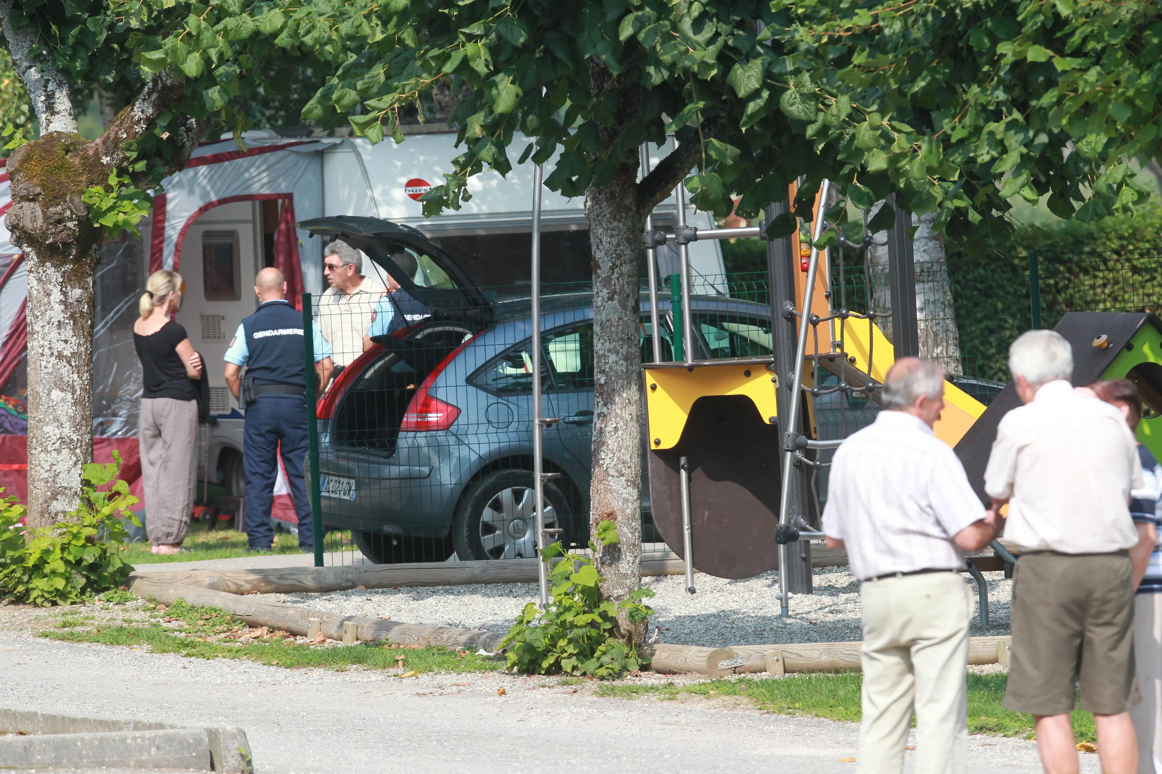 Police investigating on 6 September 2012.