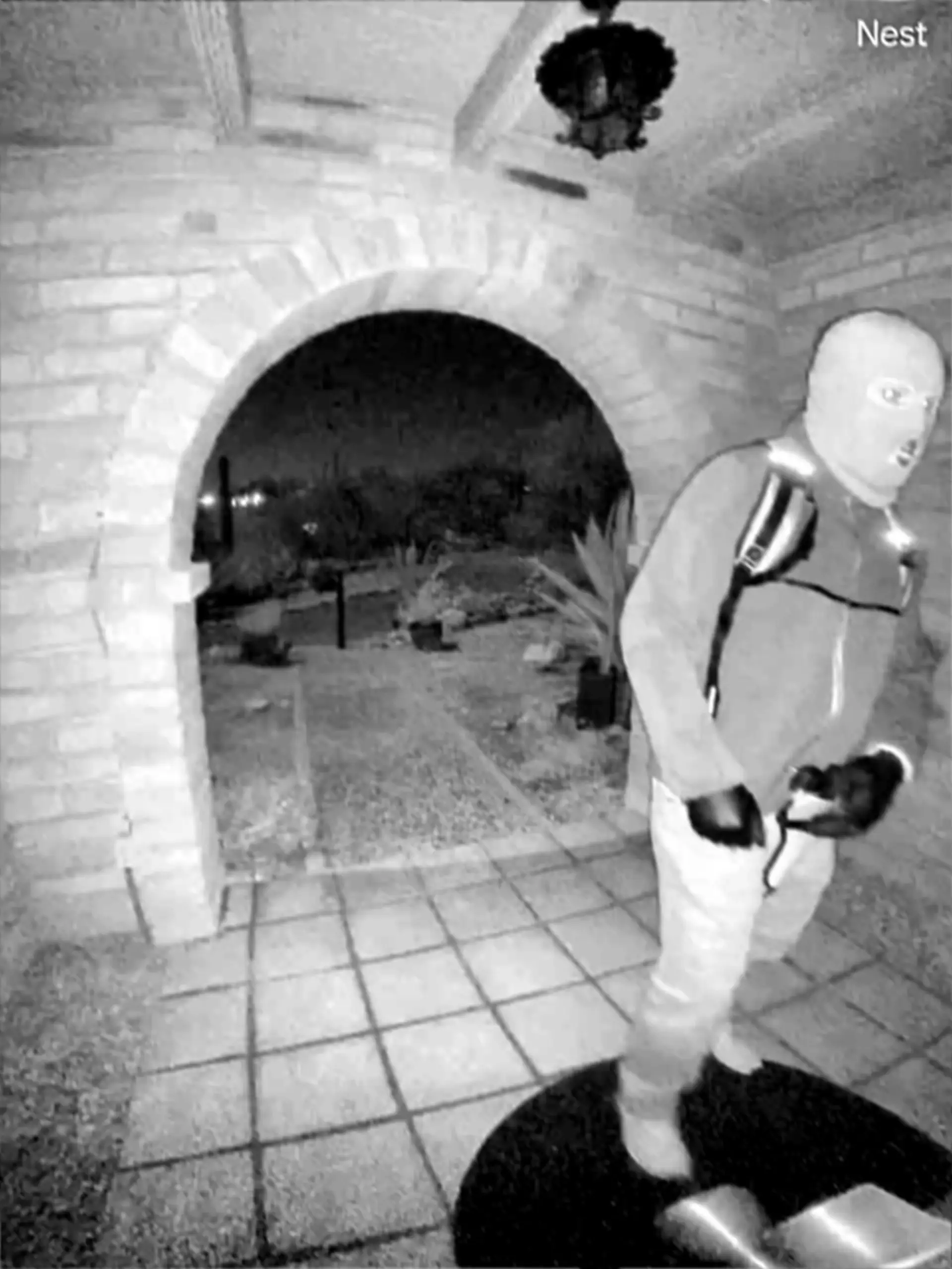 Authorities shared a picture taken from the doorbell camera (FBI Phoenix)
