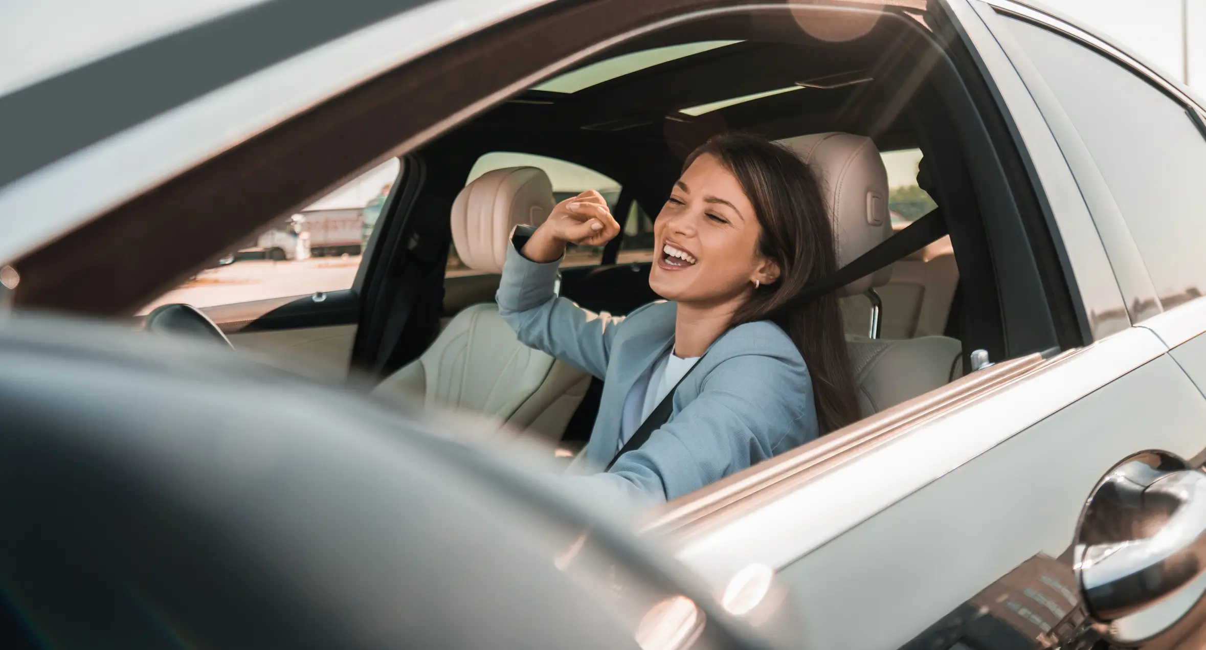 It is advised that new car owners drive with the windows down where possible to let the car air out (Getty Stock Image)