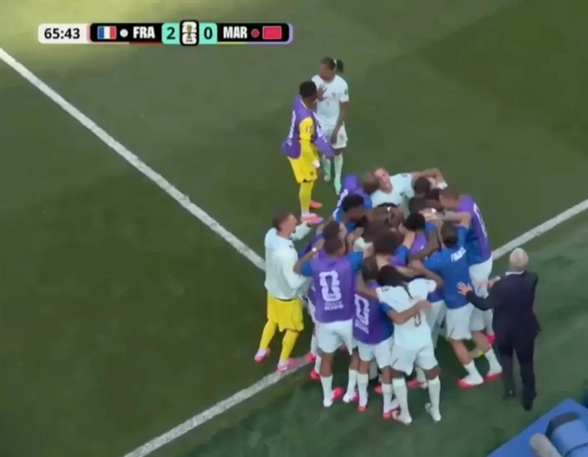 Fans noticed Olise being dragged away from the celebrations (ITV)