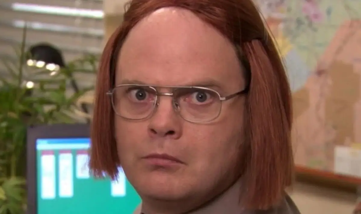 Dwight awkwardly uses 'word' during an episode of The Office (NBC)