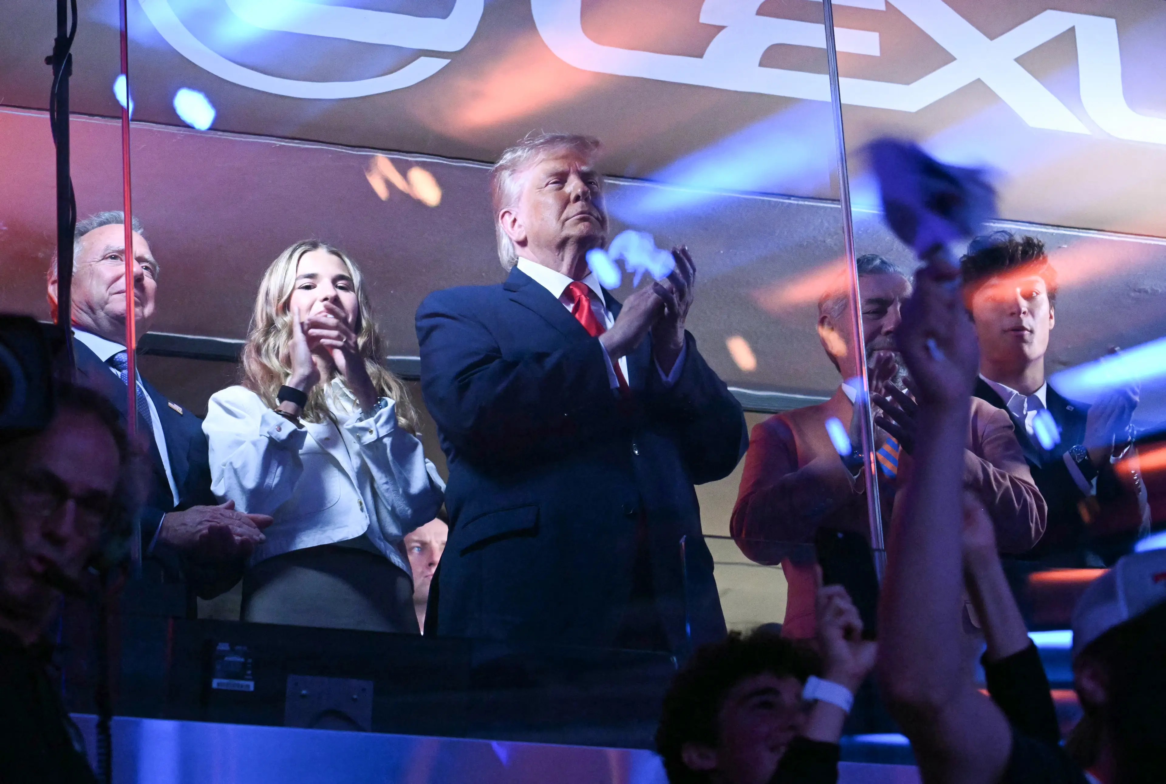 Trump at the NBA Finals (SAUL LOEB / AFP via Getty Images)