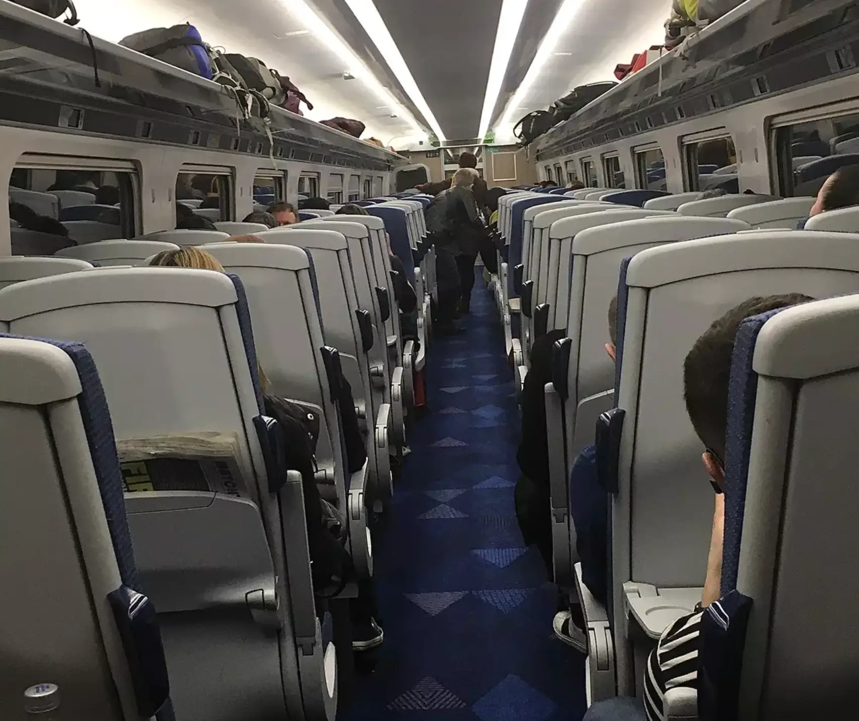 A train passenger has spoken out about their seat being taken.