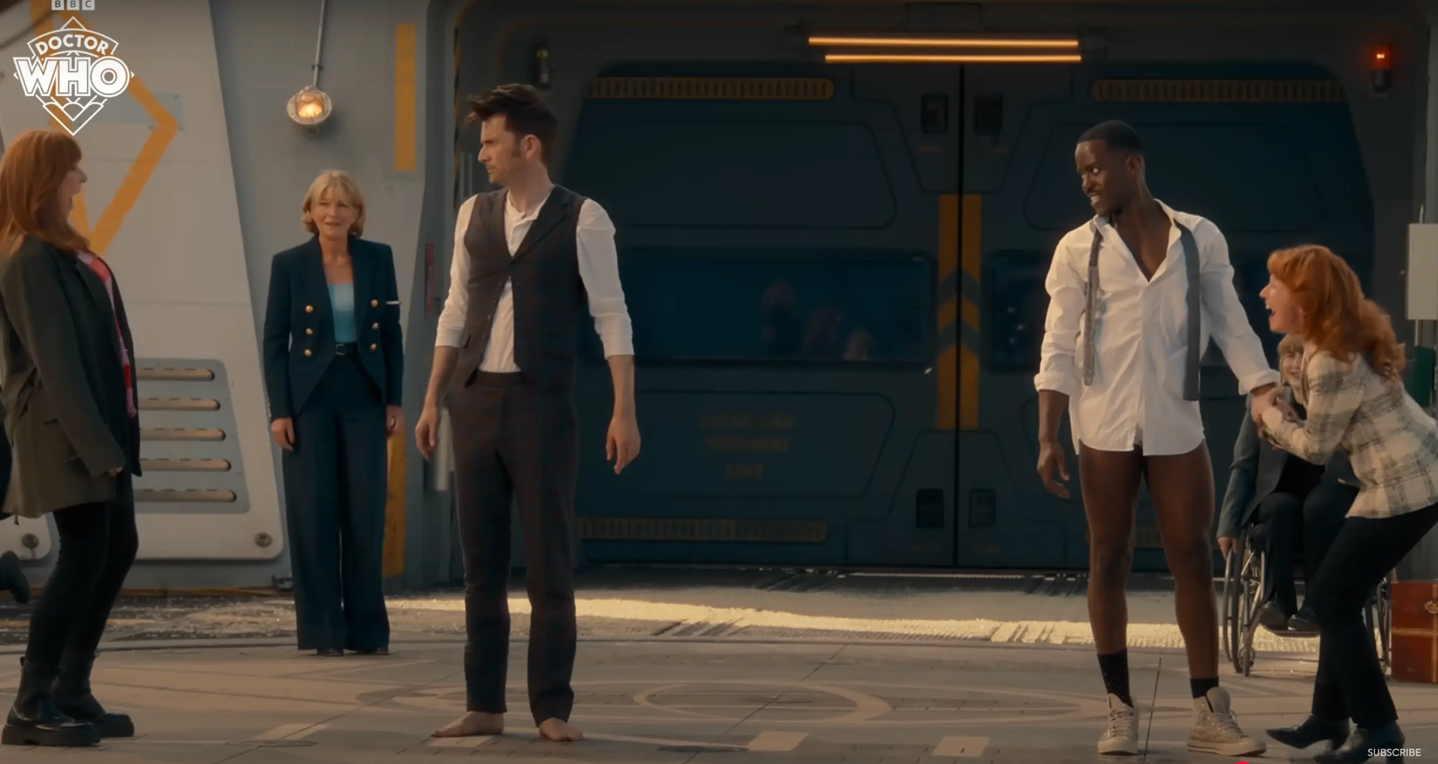 Barefoot again in Doctor Who (BBC)