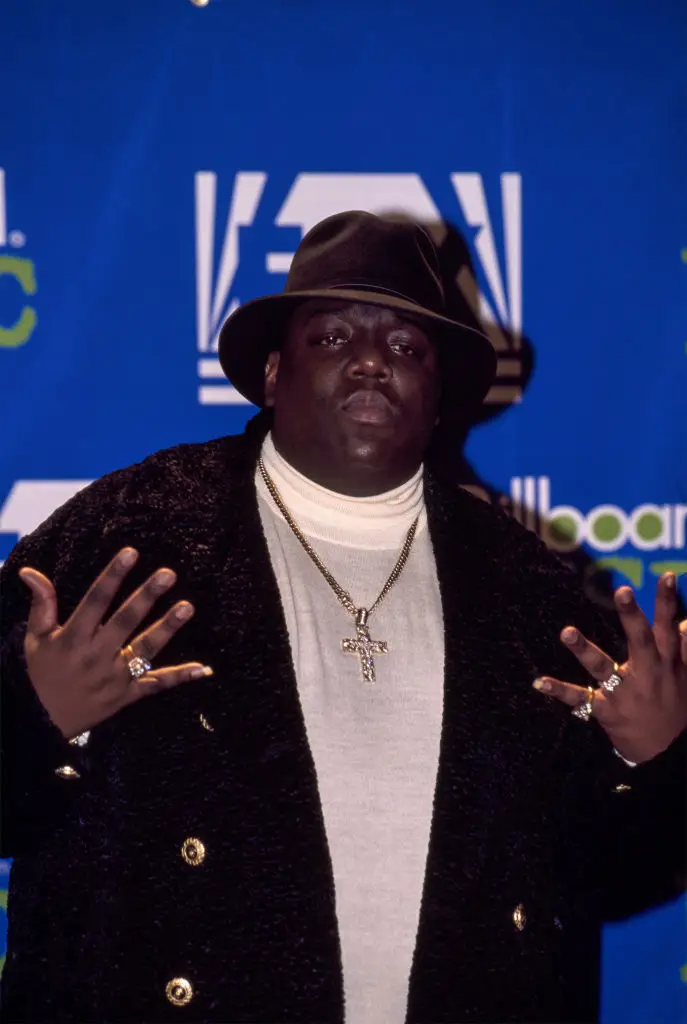 Rapper Notorious B.I.G. AKA Biggie Smalls was also killed in a drive-by shooting (Getty)