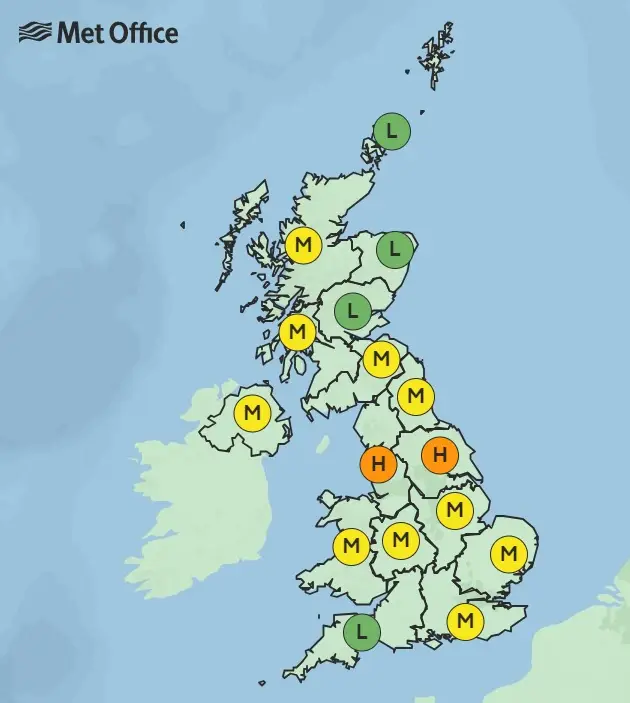 Frankly, I don't like the look of Sunday either. (Met Office)