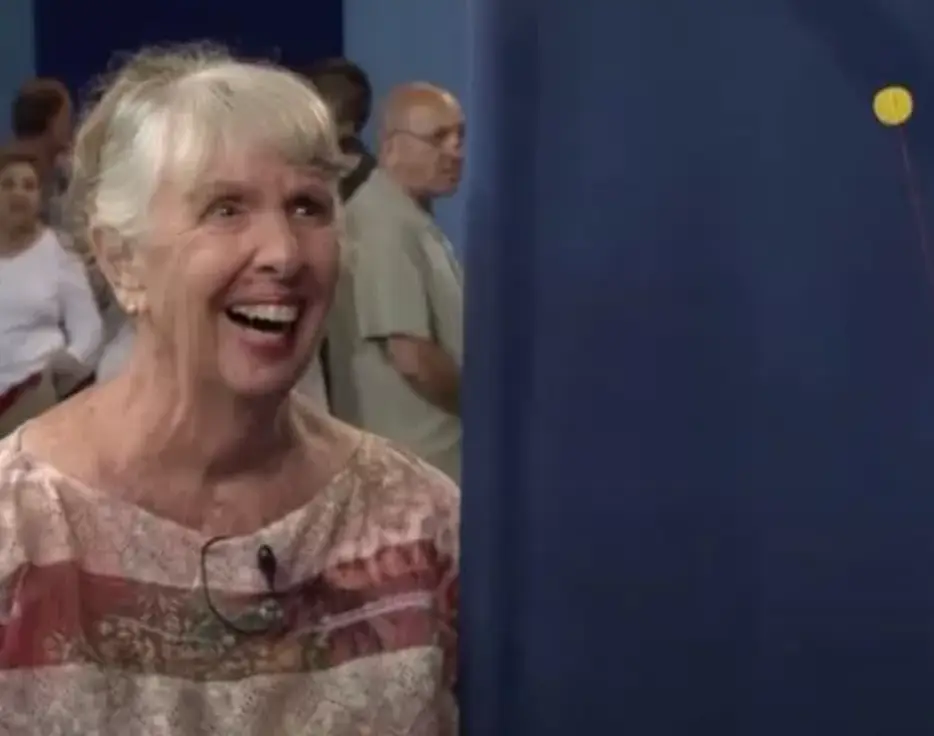 The woman couldn't believe her luck.