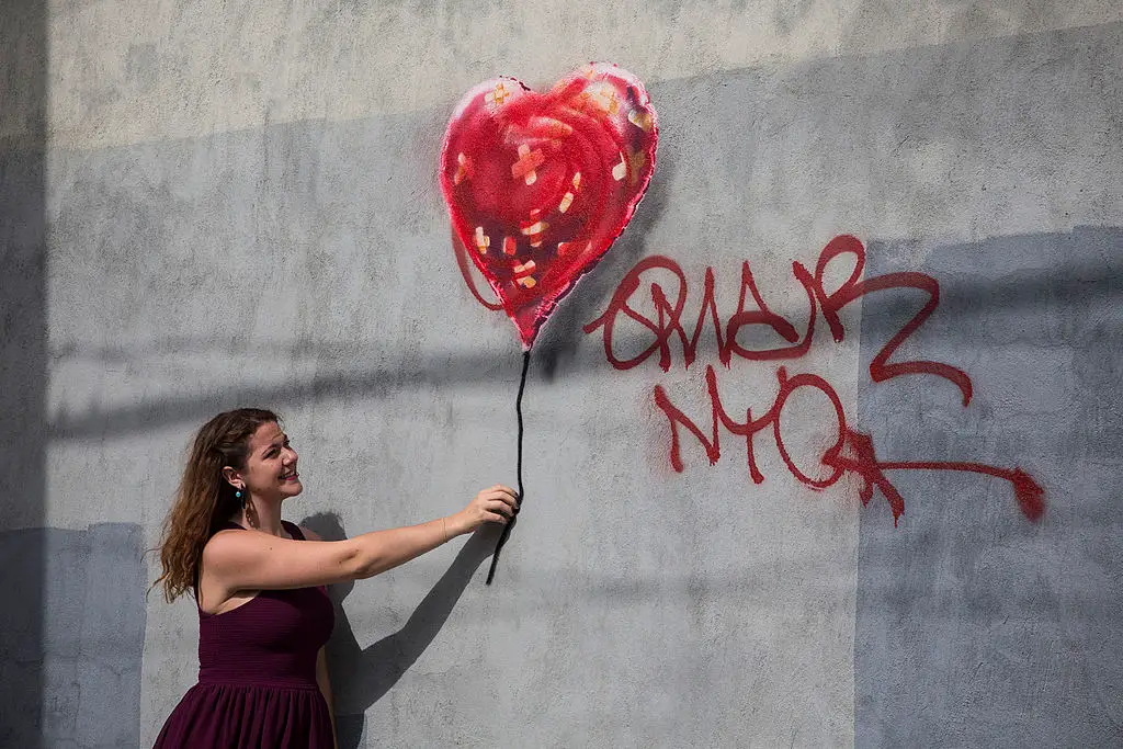 Don't be like Banksy, when it comes to disappearing at least (Andrew Burton/Getty Images)