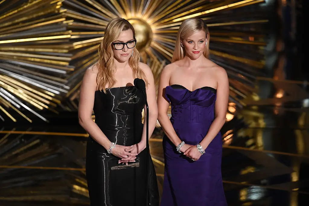 The actors presented an Oscar together in 2016, but Witherspoon made clear Kate Winslet was not the celeb in question (Kevin Winter/Getty Images)