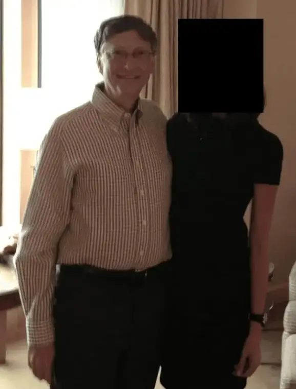 Bill Gates pictured in the Epstein files (Department of Justice) 