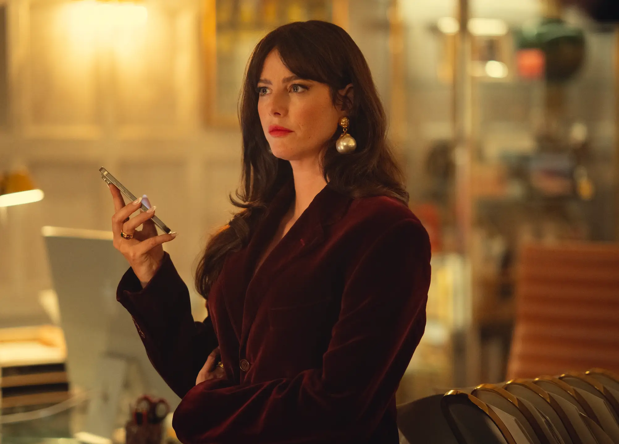 Scodelario wanted to give the star a head's up. (Christopher Raphael/Netflix)