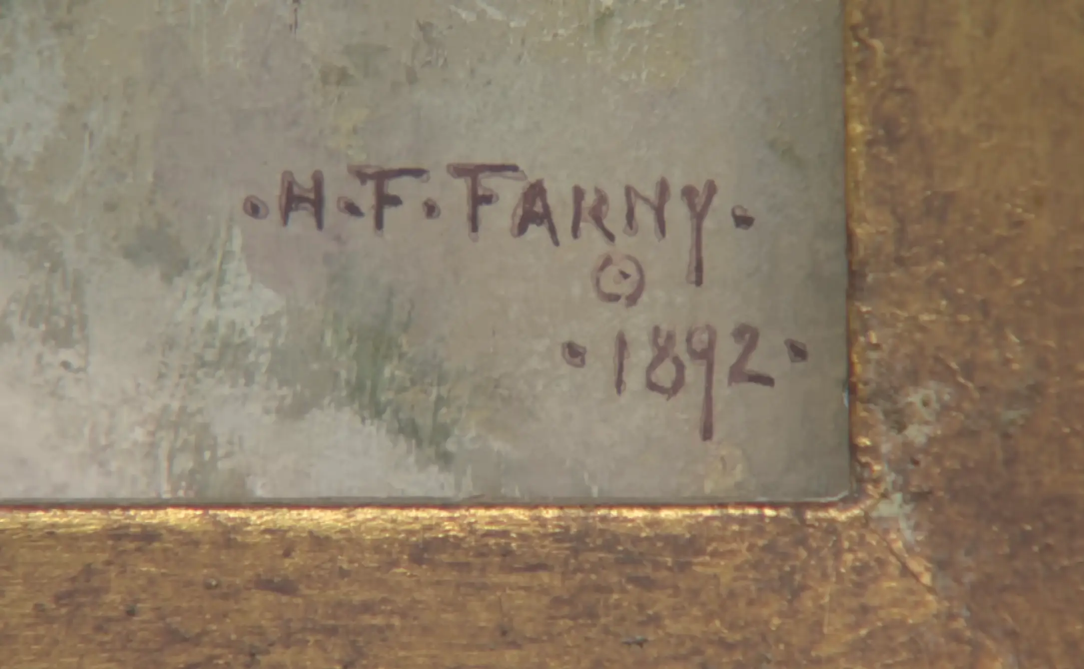 The guest pointed out the 'cipher' seen under the artist's signature (YouTube/PBS)