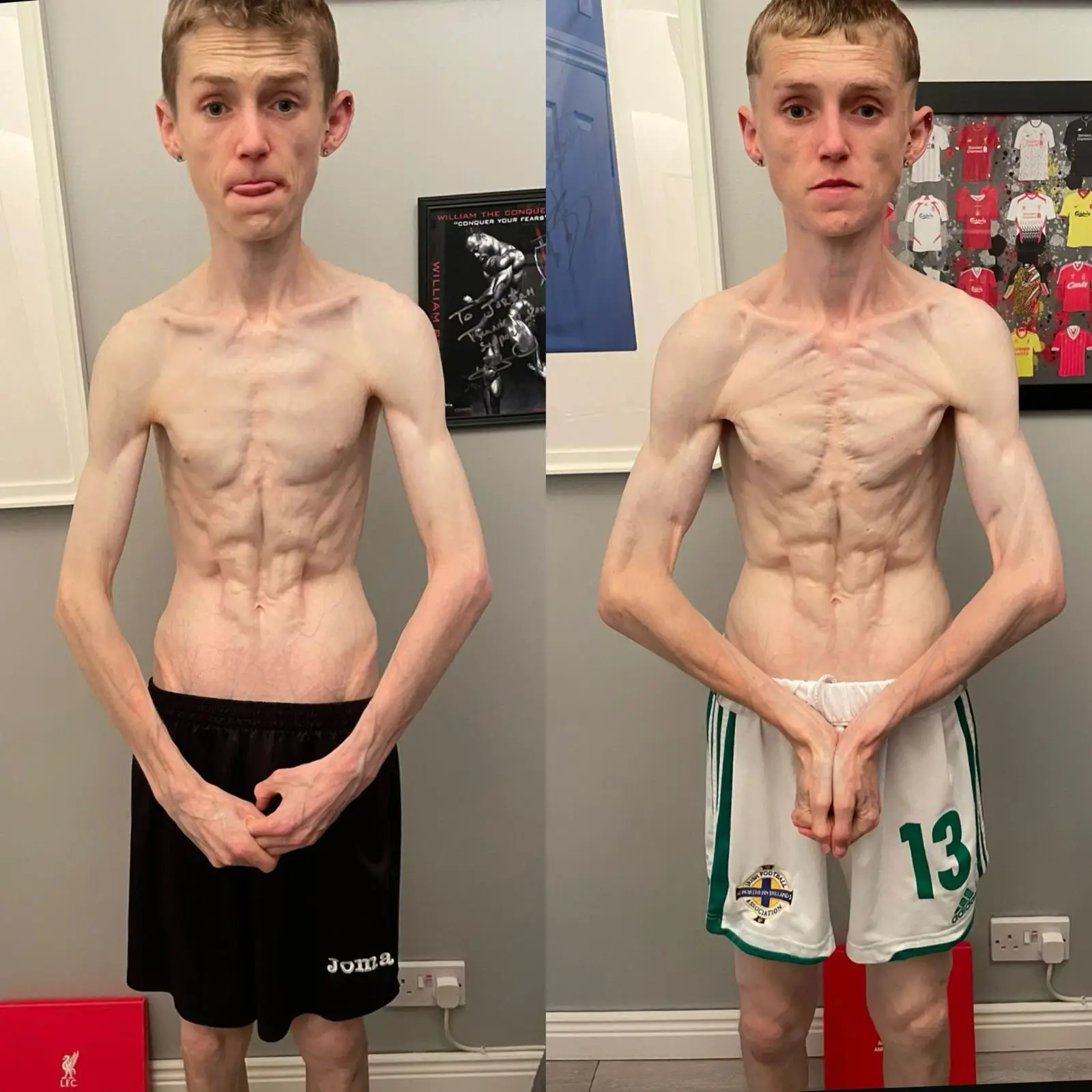 Jordan began to work on his muscle growth (Jordan Caldwell)