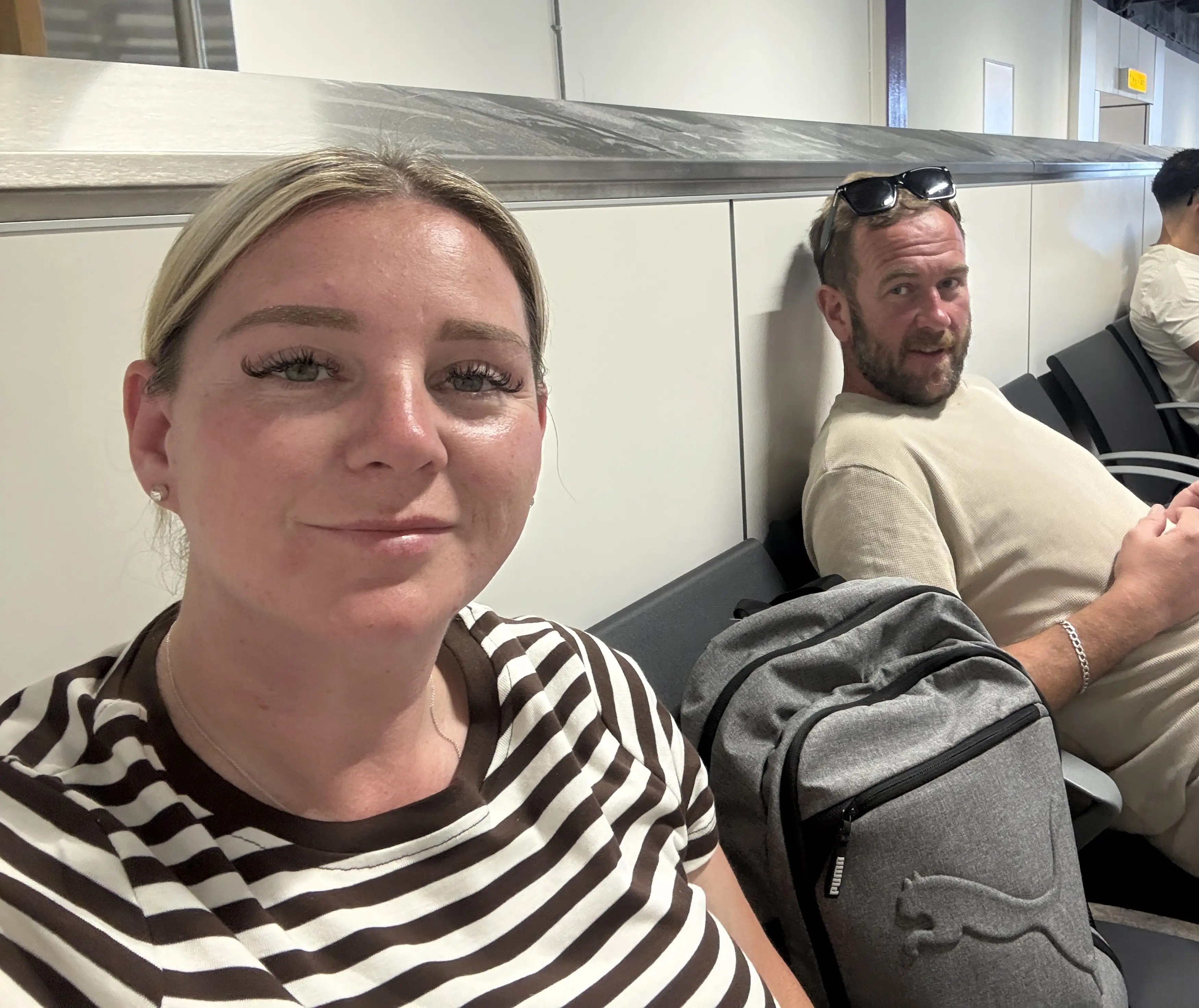 They booked on another flight for the same day but were left shocked when they finally arrived (Kennedy)