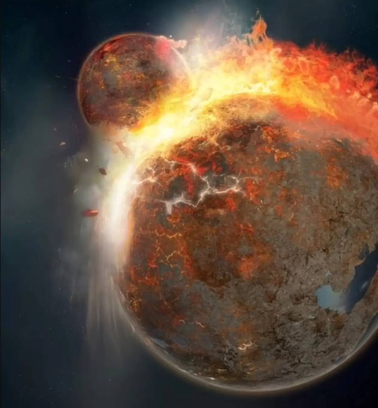 How the Theia collision could have happened (Hernan Canellas/Arizona State University)