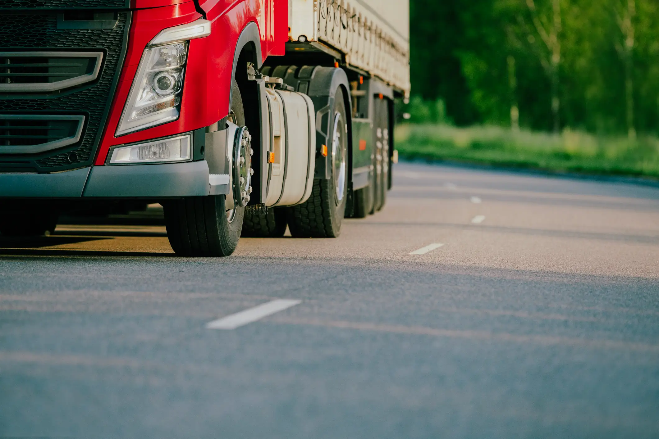 Lauren will always back off when there's a semi truck (Getty Stock Images)
