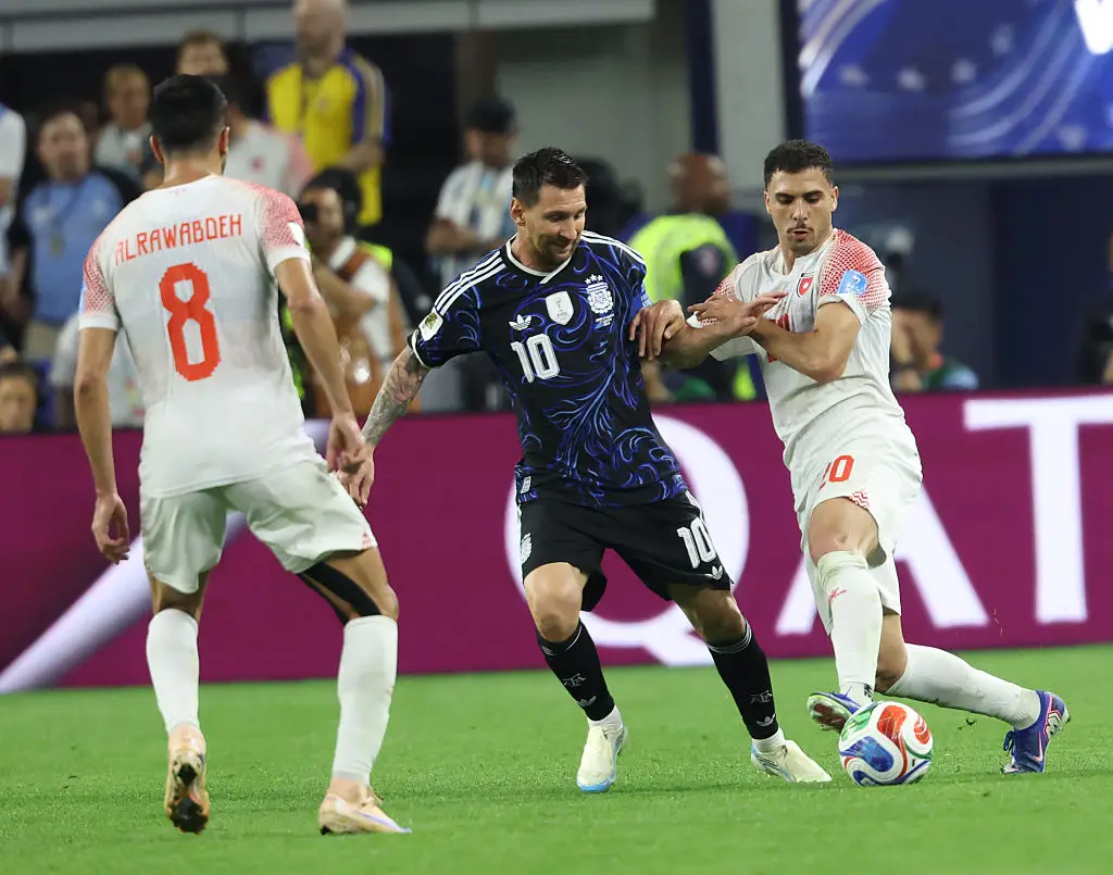 The away kit has only been worn once this tournament, during a match with Jordan (Ahmad Alameen/NurPhoto via Getty Images)