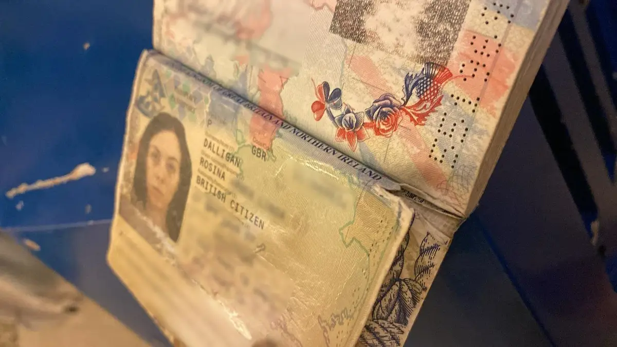 The Brit explained she had a small tear on the page with her photo on (Kennedy News and Media)