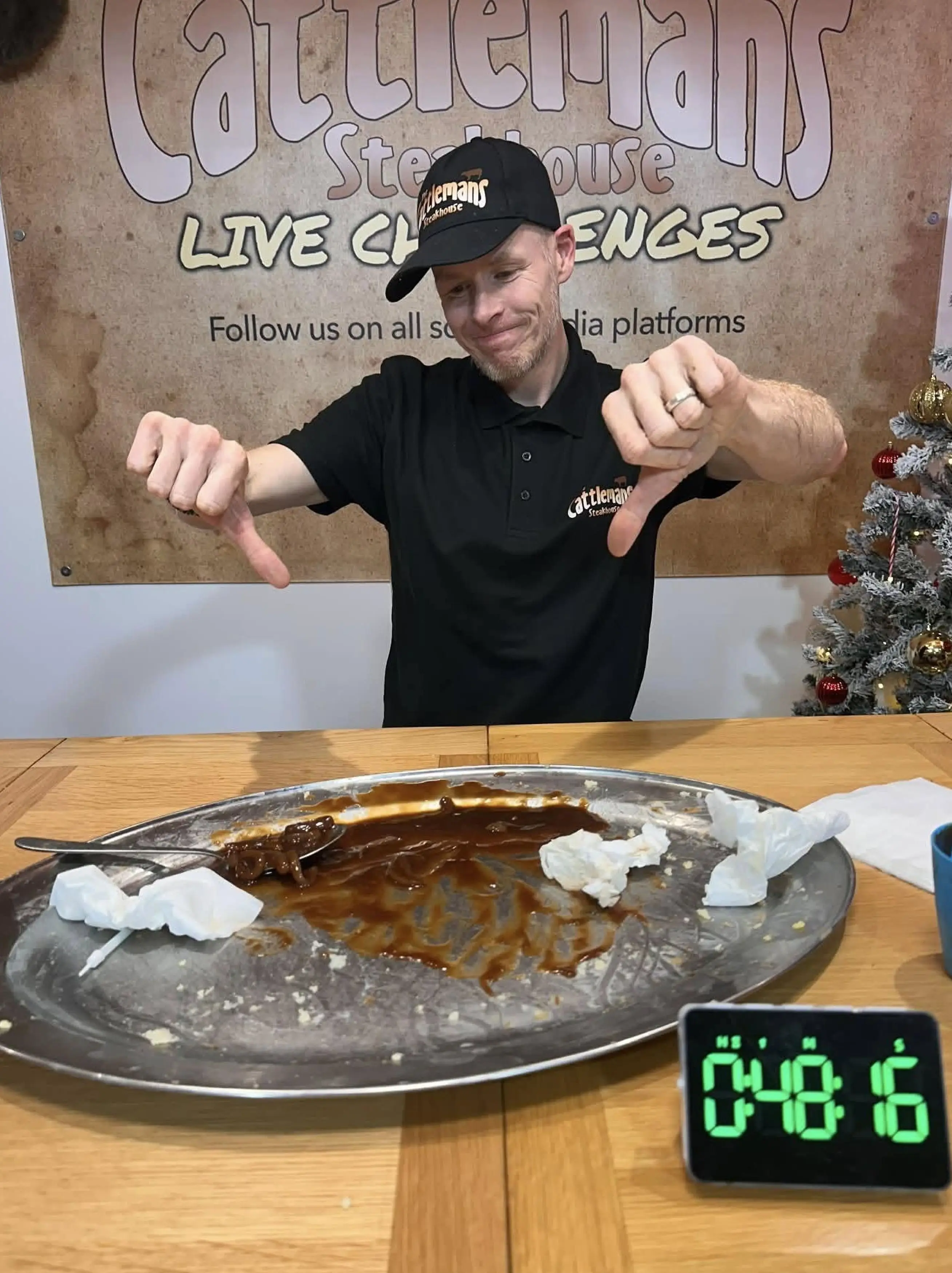 The 43-year-old said he was fighting back tears when he realised he had failed (Kennedy News and Media)