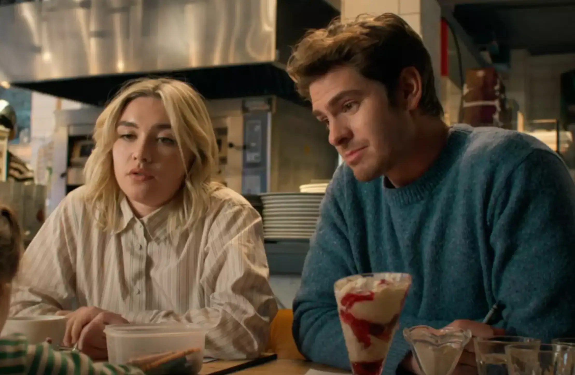 The British actors star in the 2024 romance film (A24)